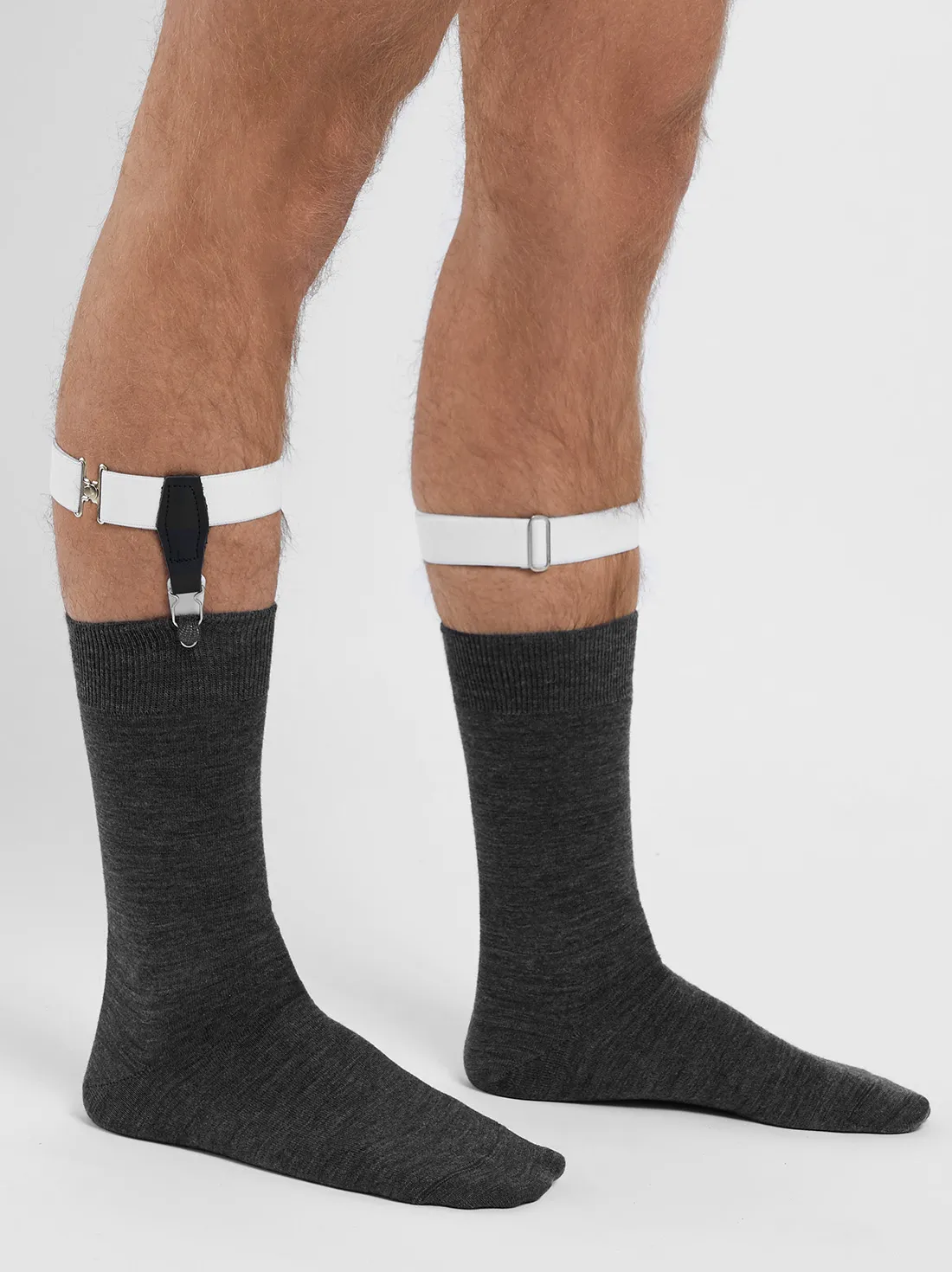 Jarretières de Chaussettes Blanches