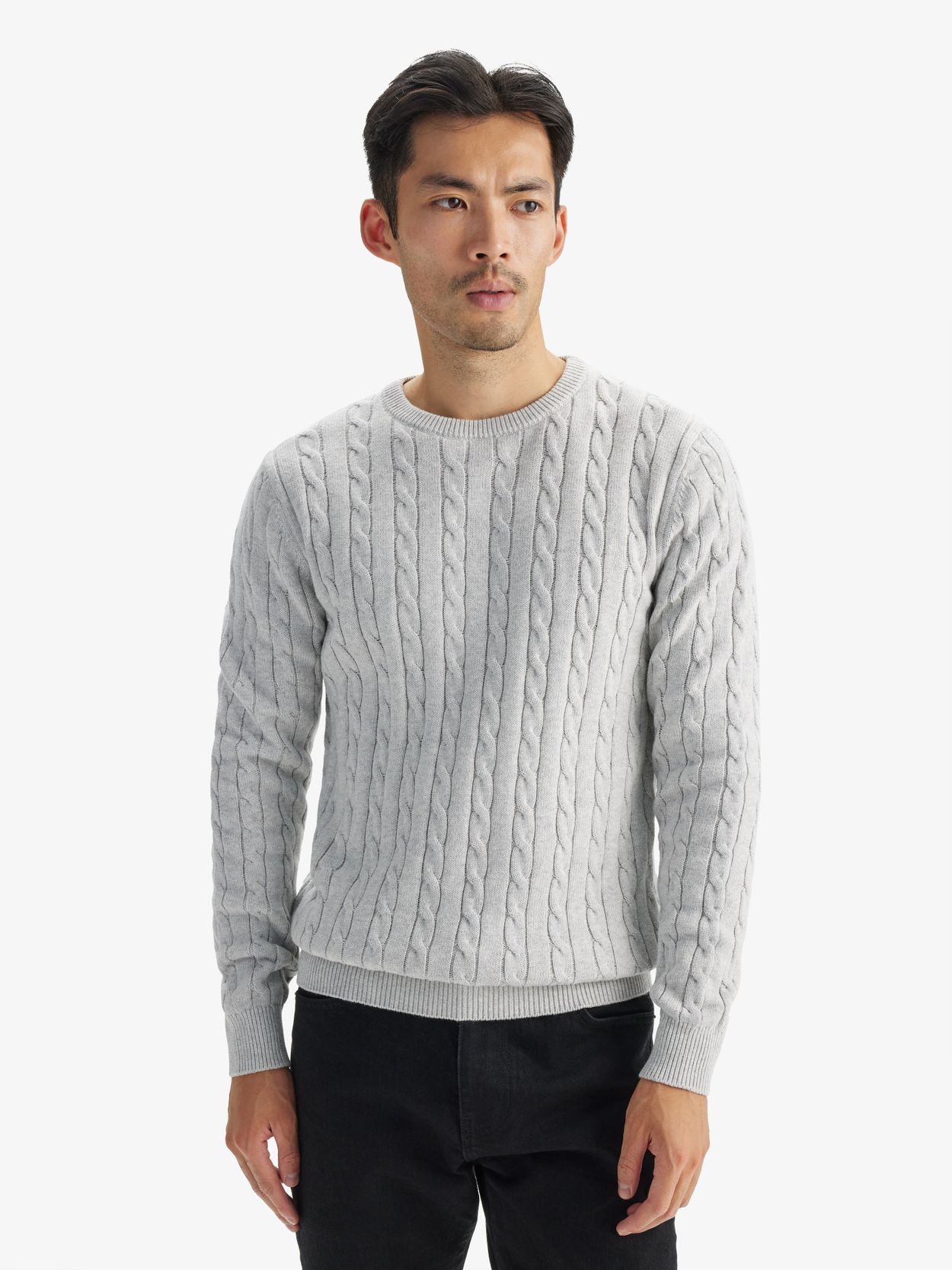 Grey Cotton Sweater