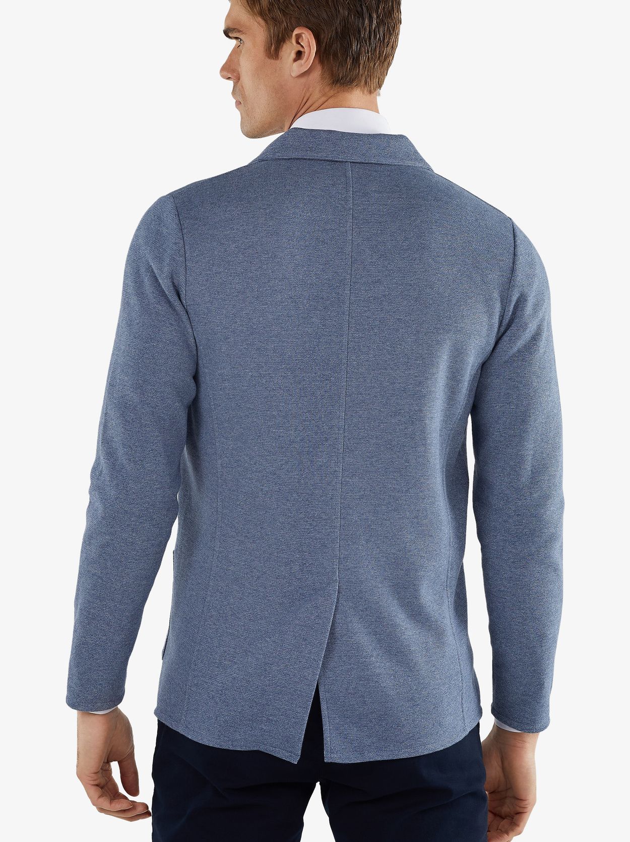 Blue Knitted Jacket