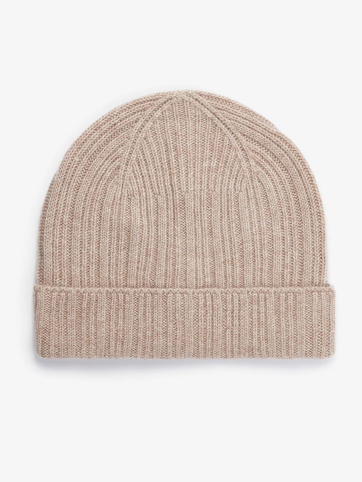 Beige Cashmere Beanie