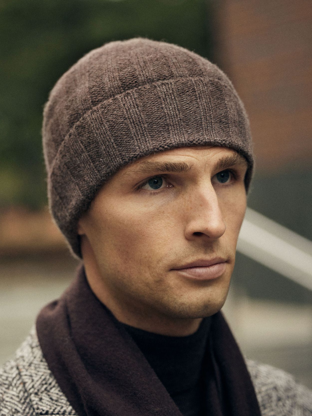 Brown Wool Beanie