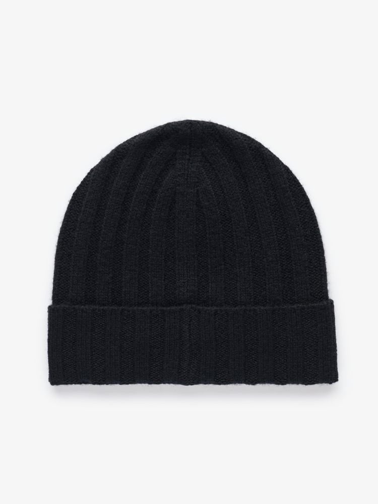 Black Wool Beanie