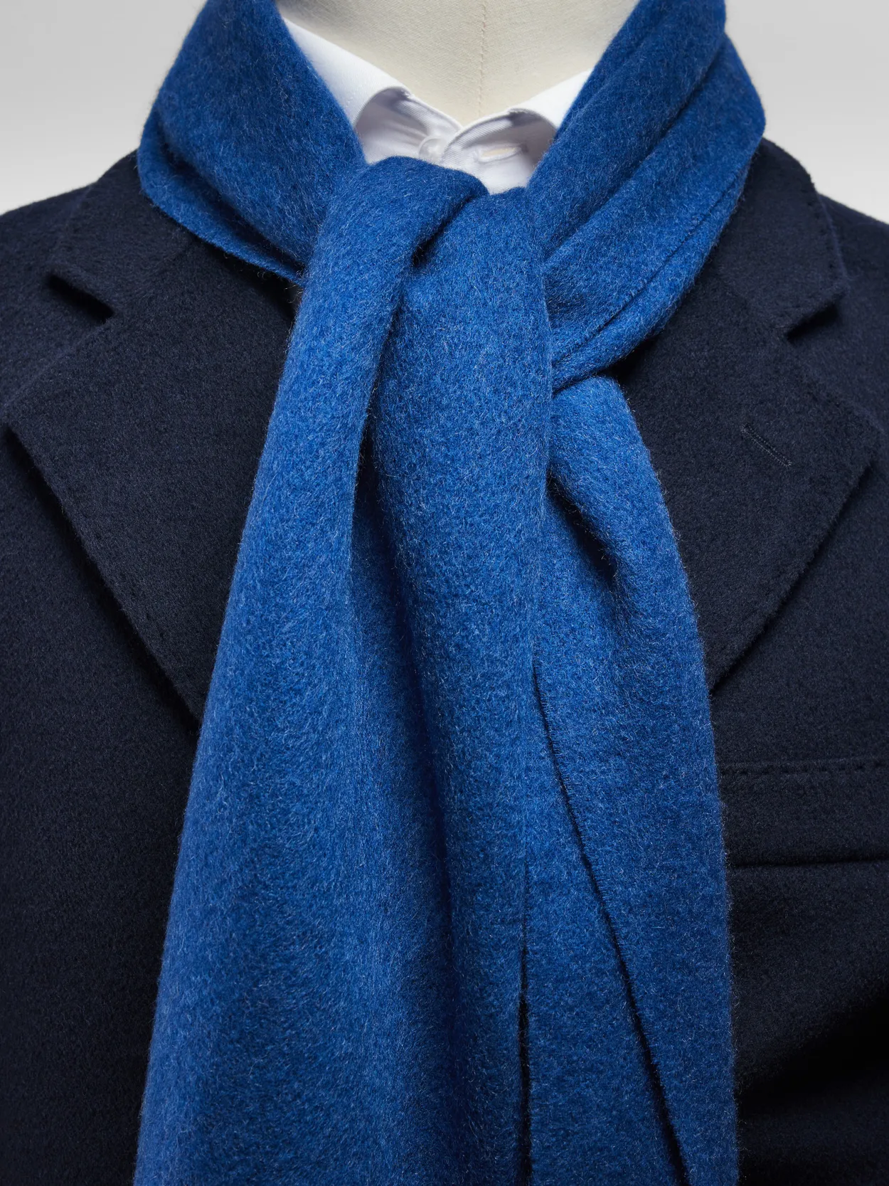 Mid Blue Winter Scarf Wool