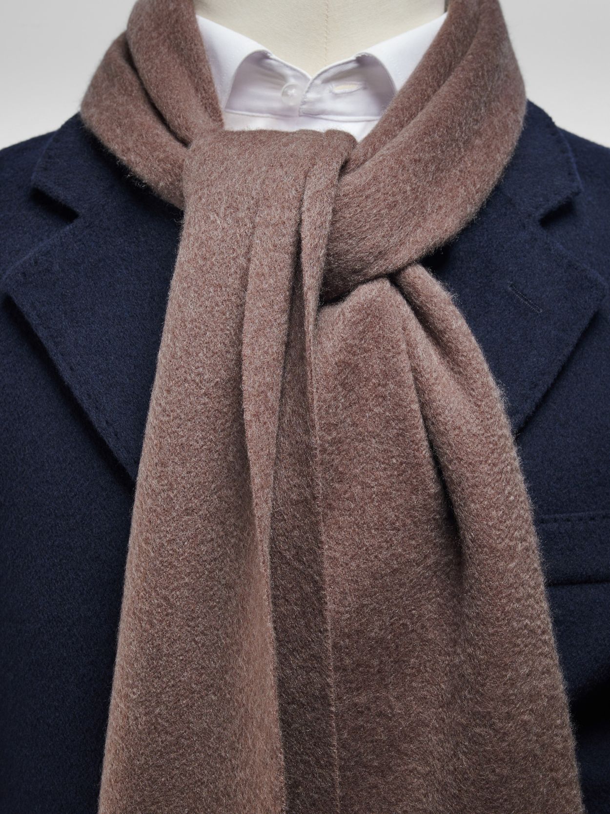 Brown Winter Scarf Wool