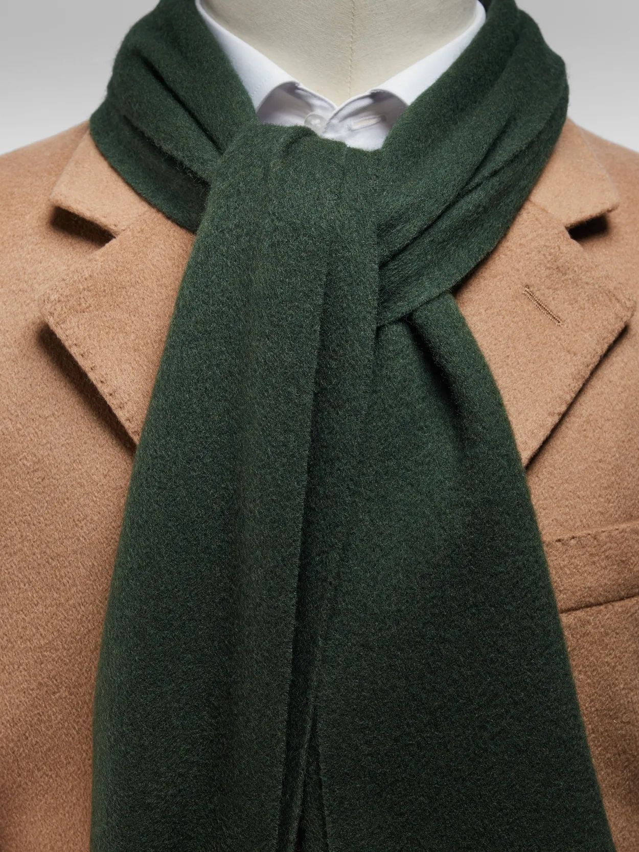 Green Winter Scarf Wool