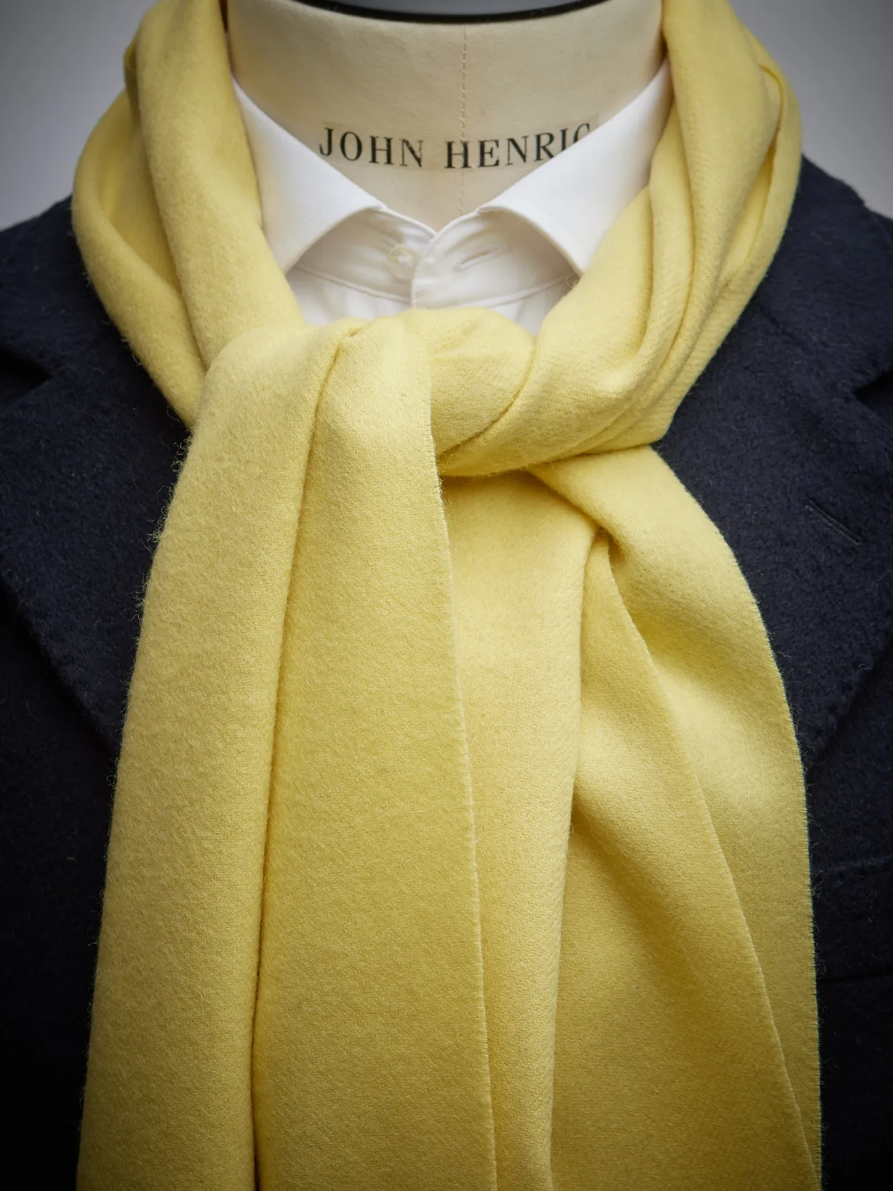 Pastel Yellow  Winter Scarf Wool