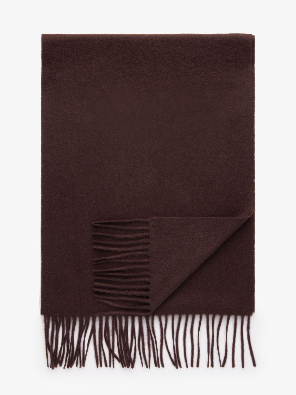 Mørkebrun Kashmir Halstørklæde