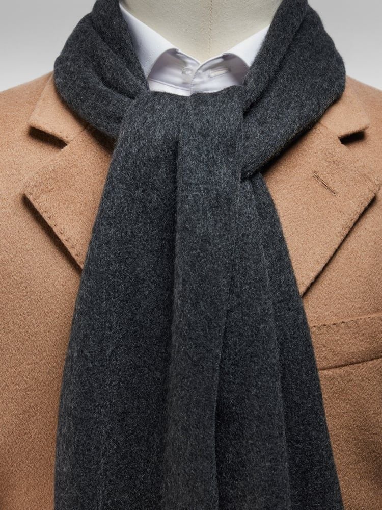 Dark Grey Cashmere Scarf