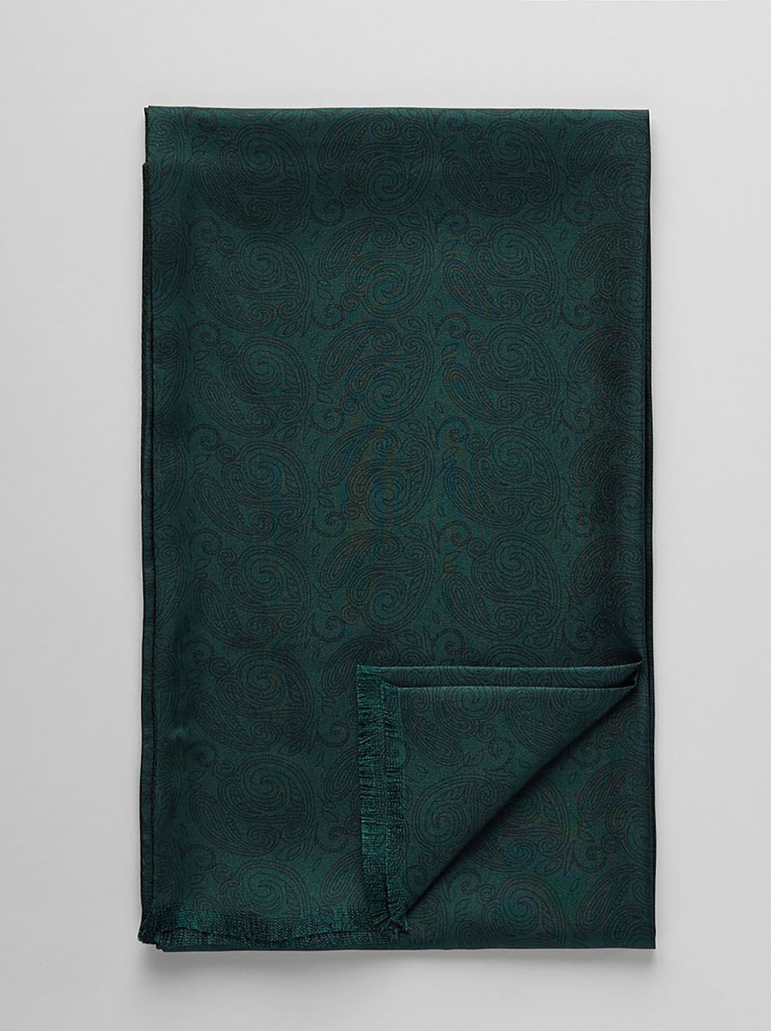 Grøn Silketørklæde Paisley