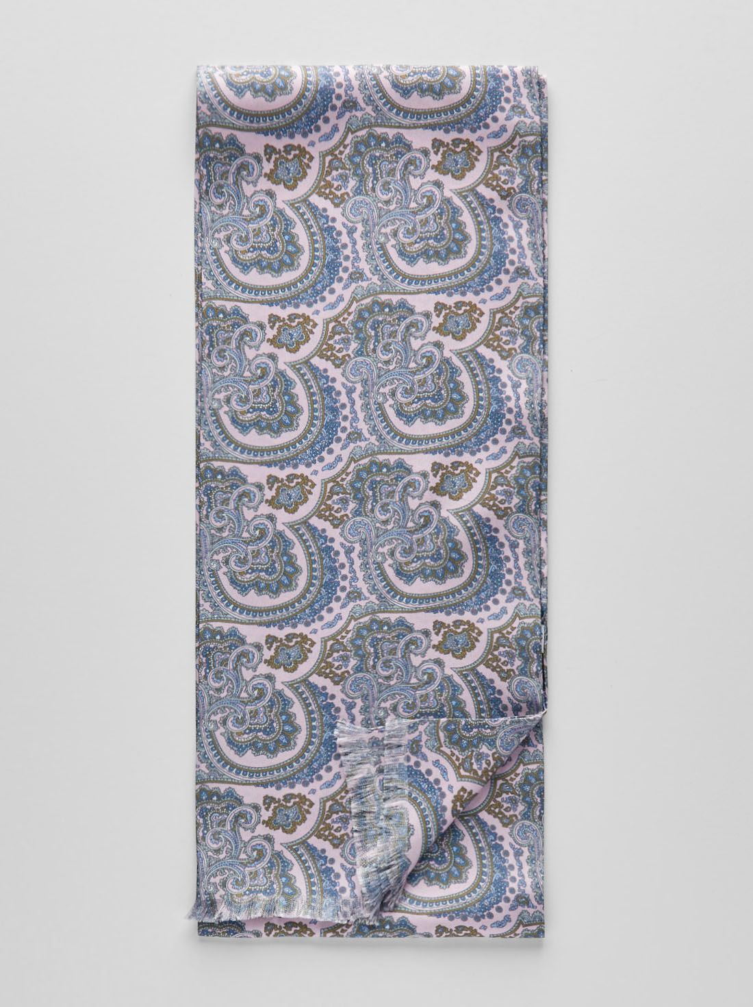 Lyserød Silketørklæde Paisley
