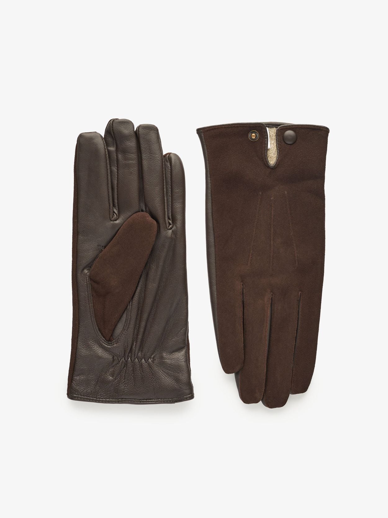 Brown Suede Gloves - Men's suede gloves - Buy online | John Henric