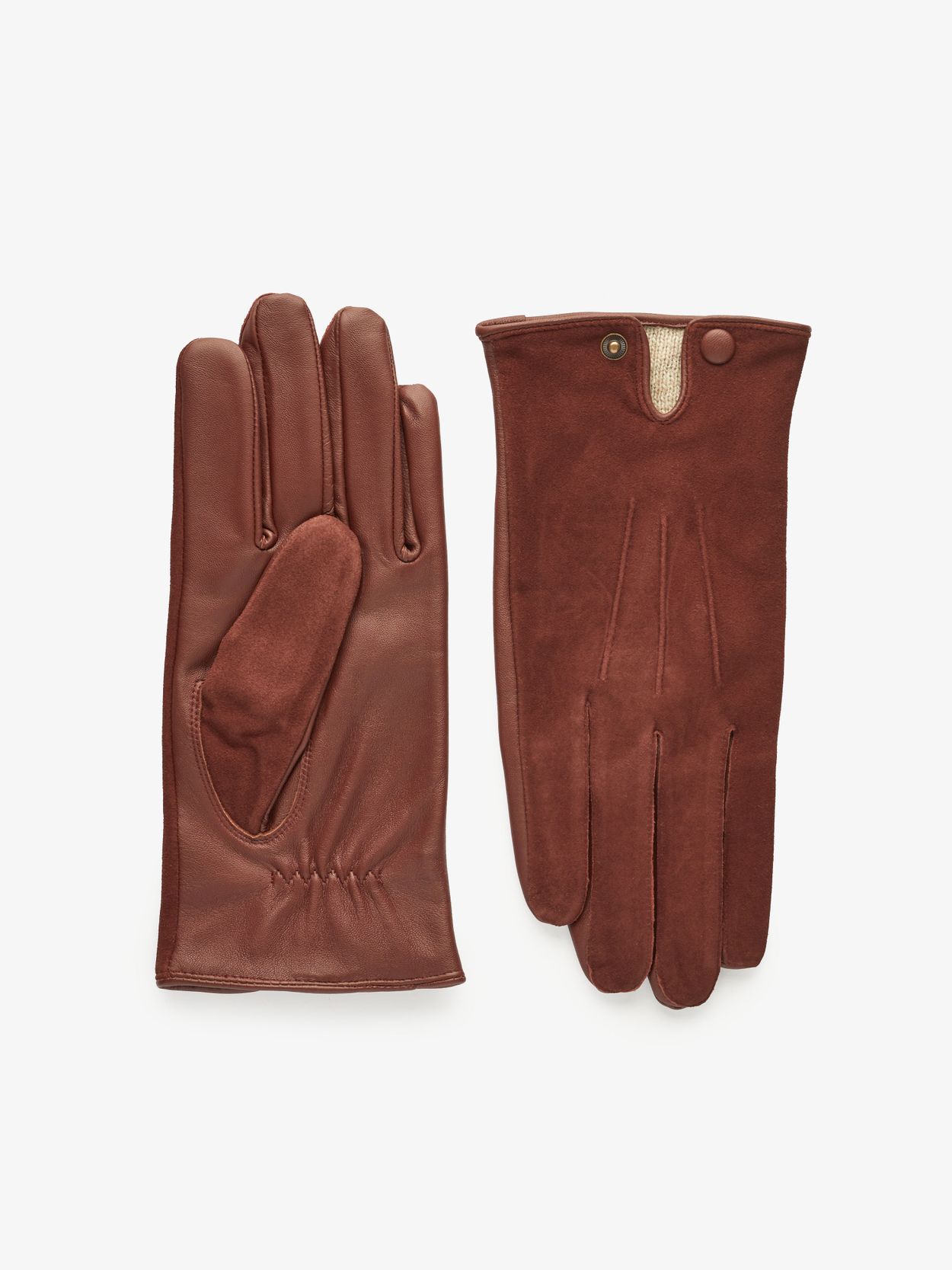 Gants en Daim Marron Clair Aspen