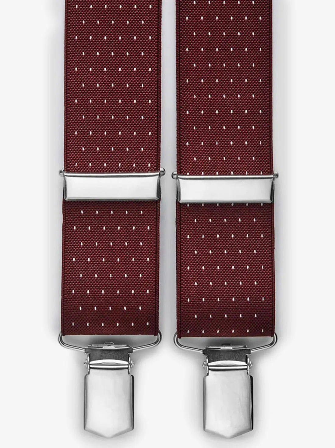 Burgundy Suspenders Dot