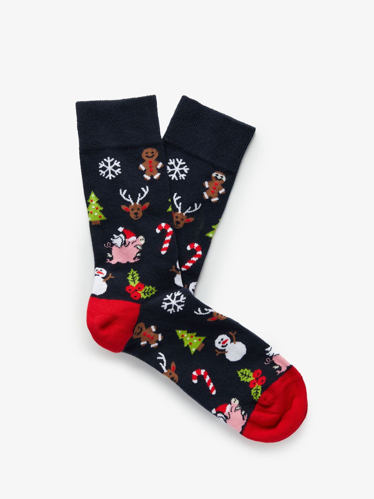 Blue Christmas Socks
