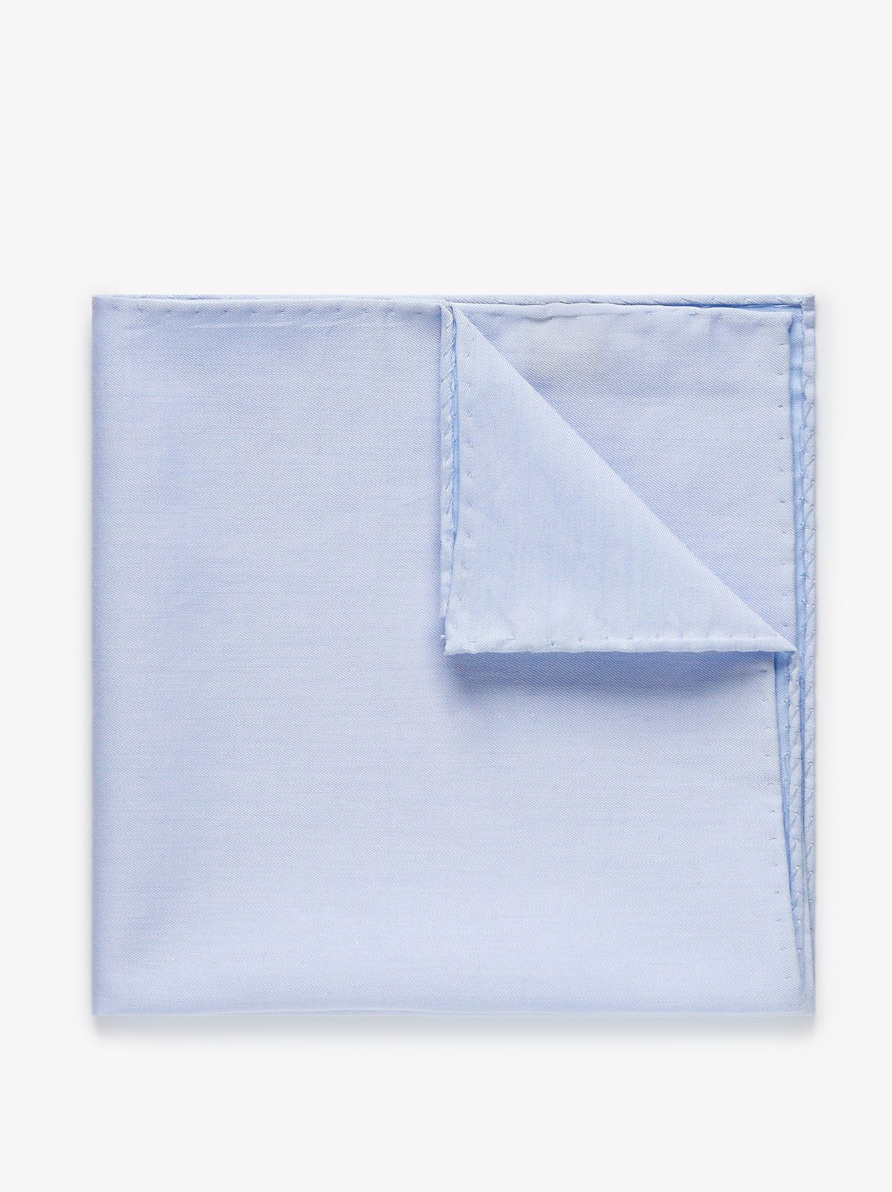 Light Blue Pocket Square Cotton