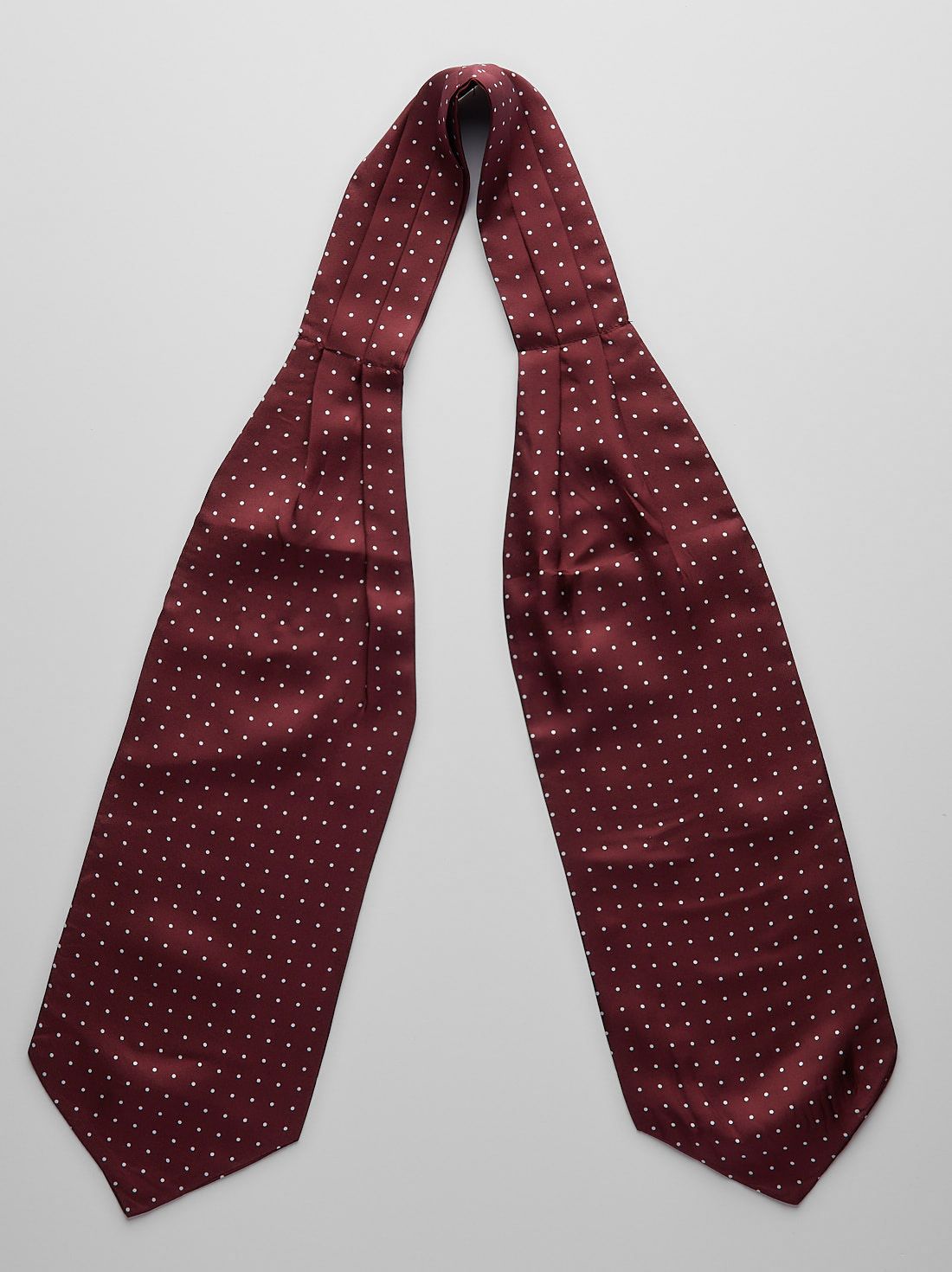 Burgundy Ascot Dotted