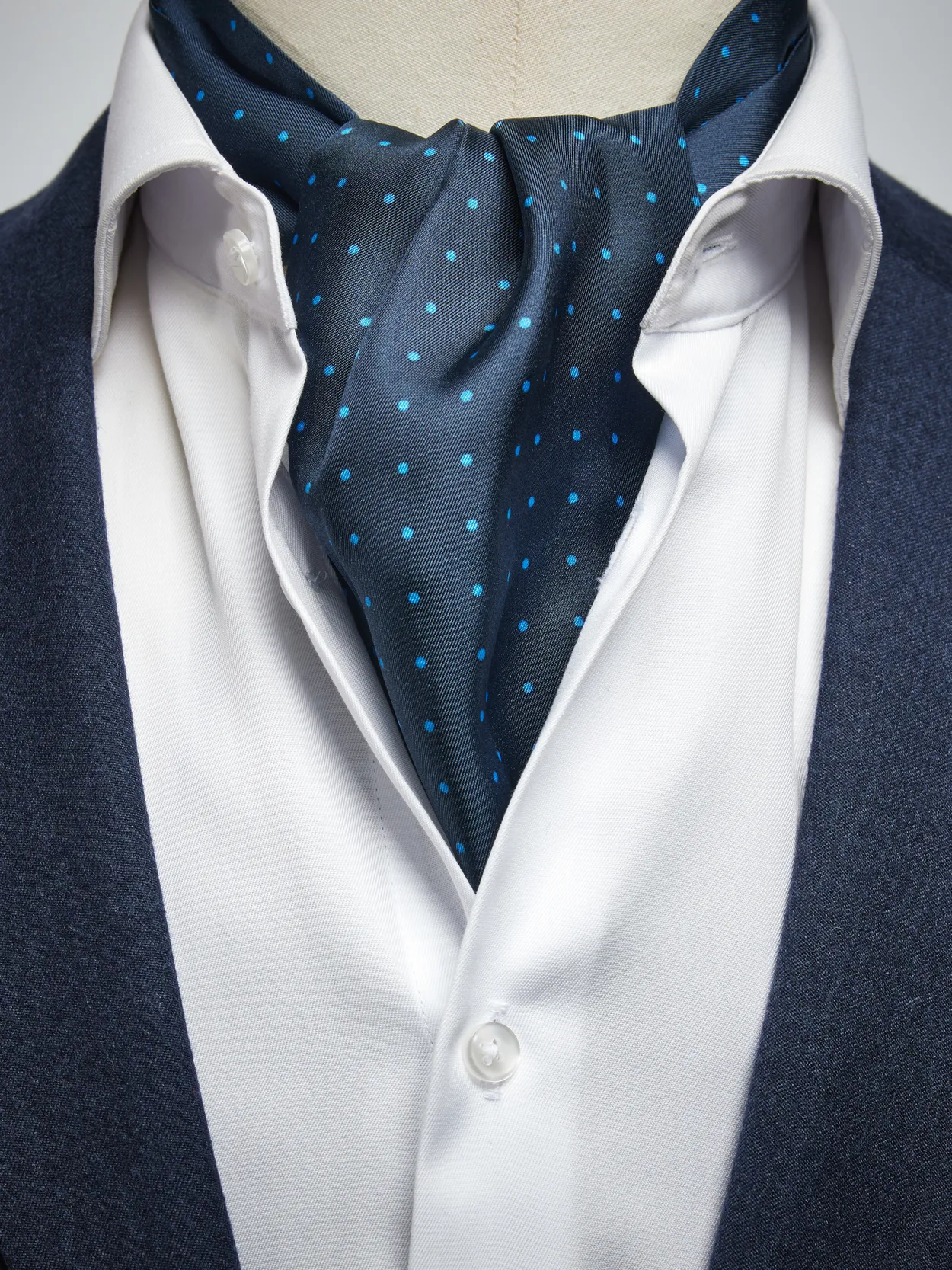Blue Ascot Dotted