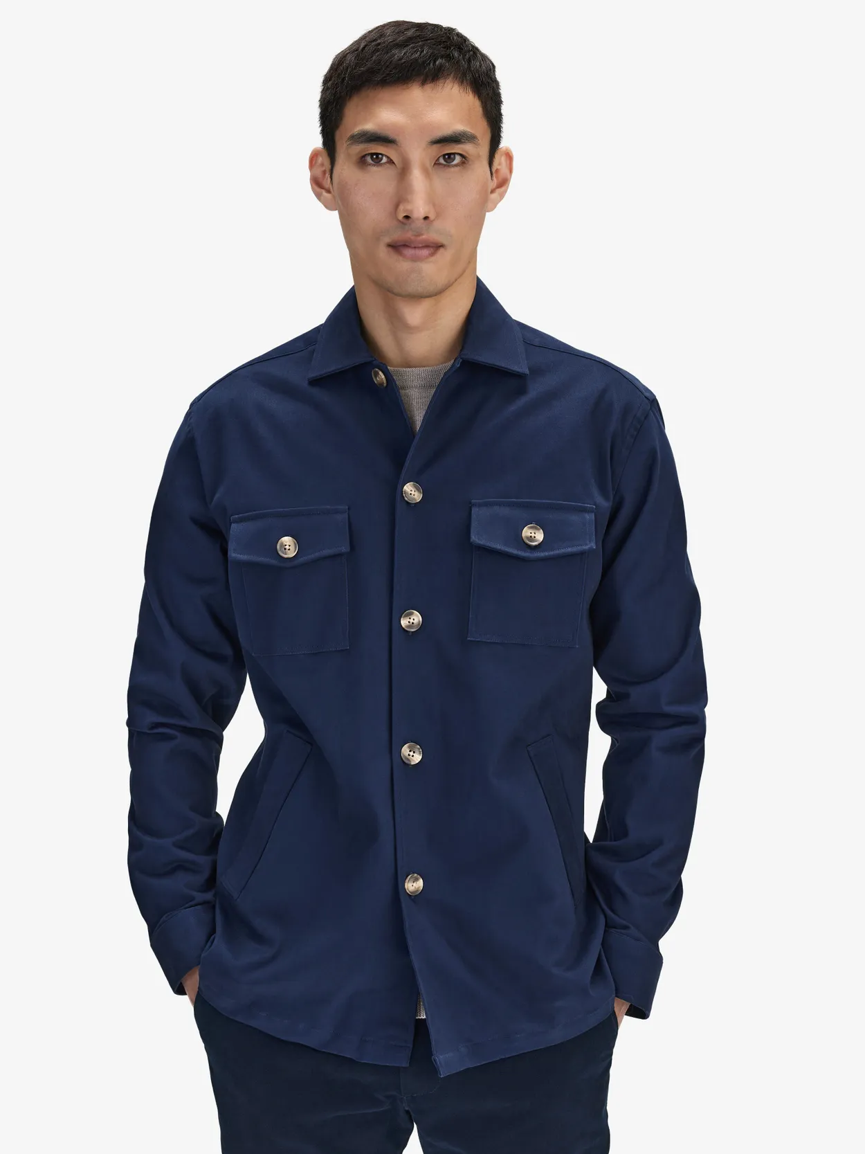 Blauwe Overshirt