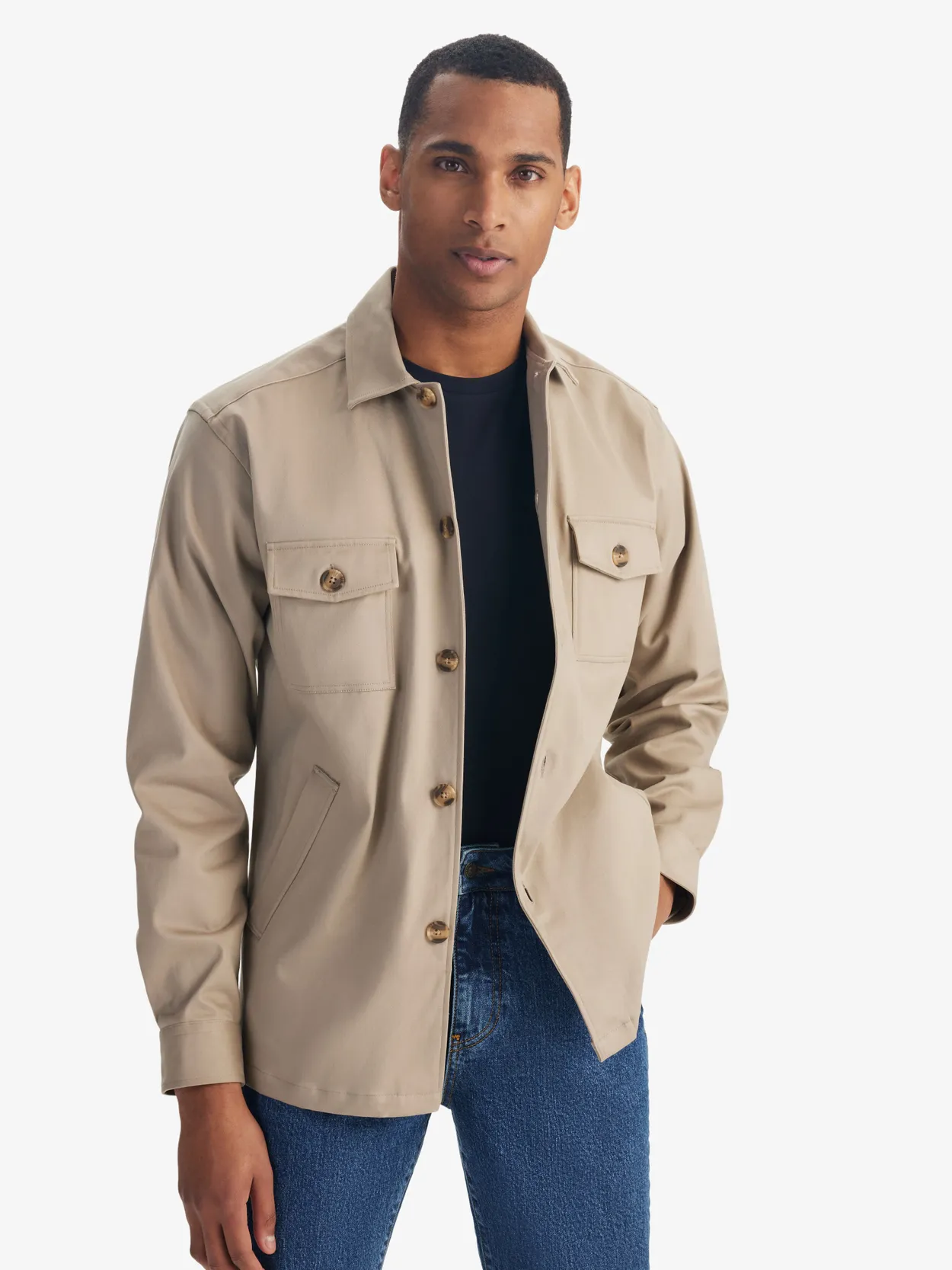 Beiges Overshirt