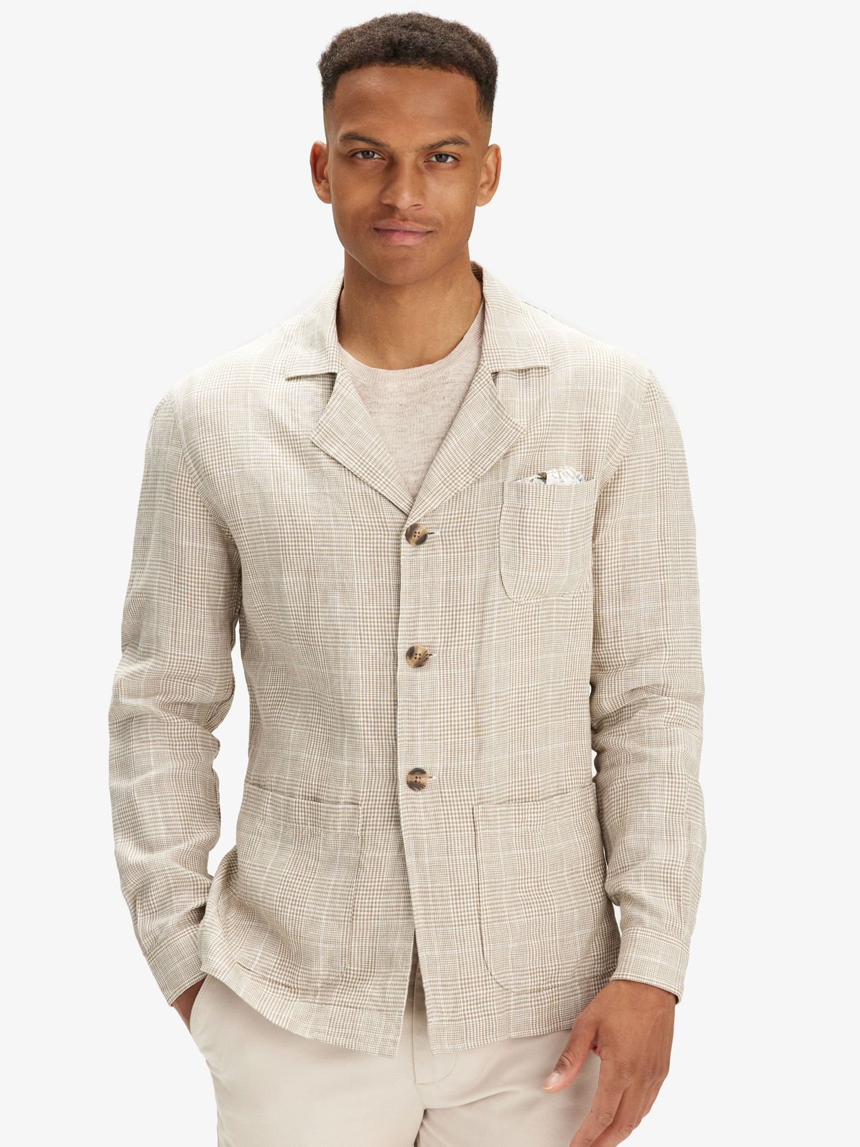 Beige Overshirt Lin