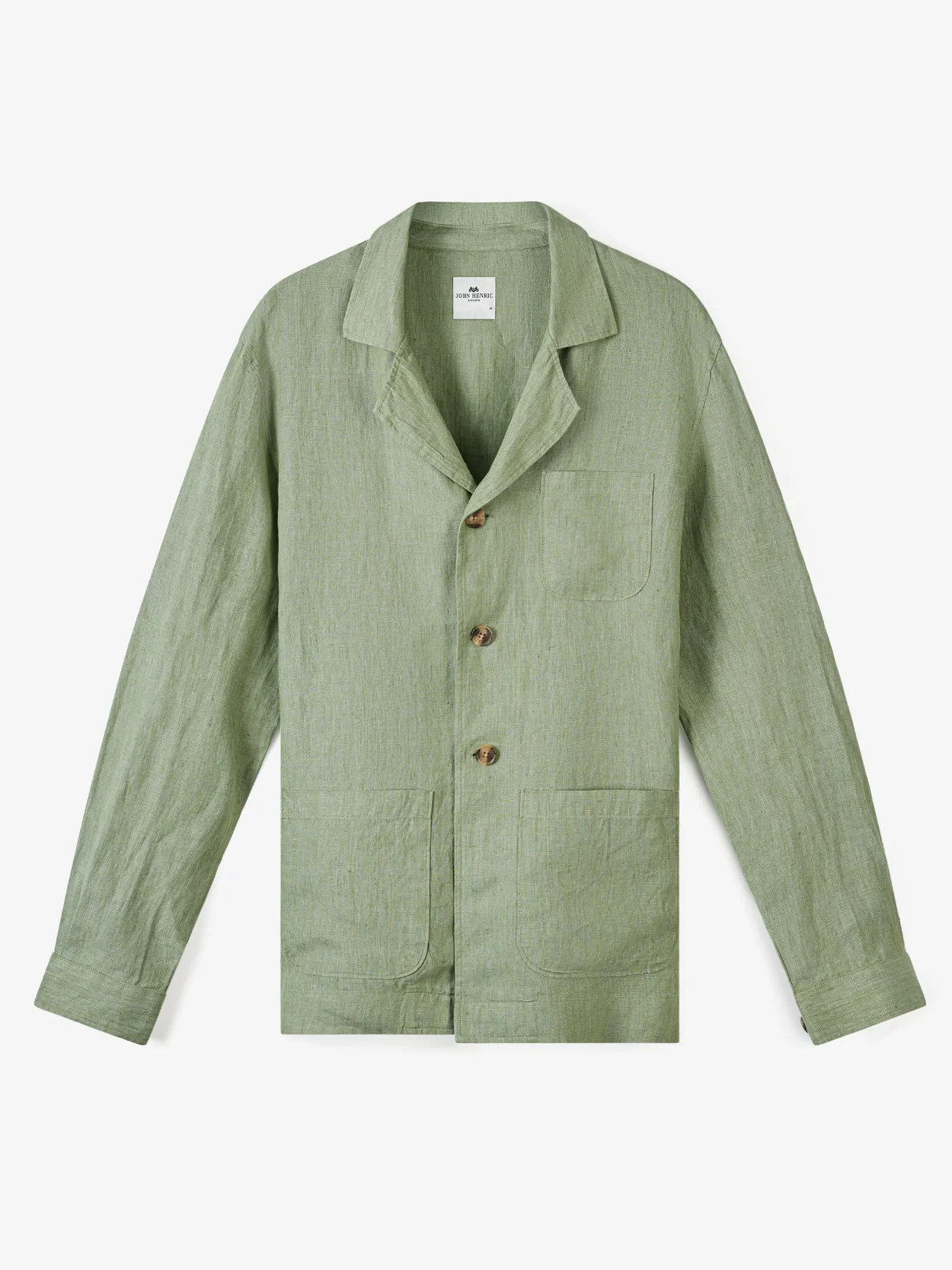 Linen Shirt Jacket - Buy online | John Henric