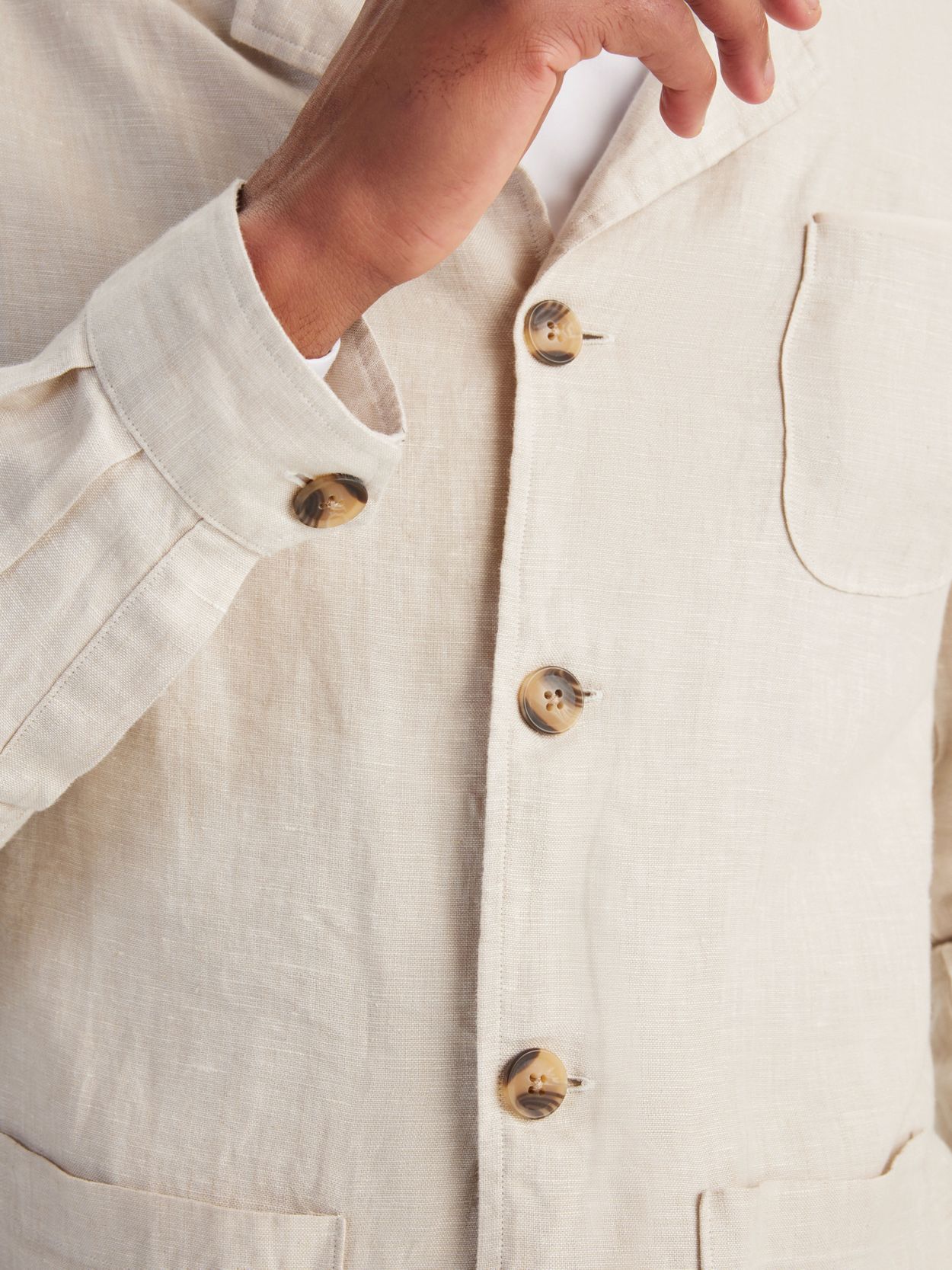 ジャケット・アウター 80s 90s EURO linen tailored jacket beige Linen Shirt Jacket - Buy online | John Henric