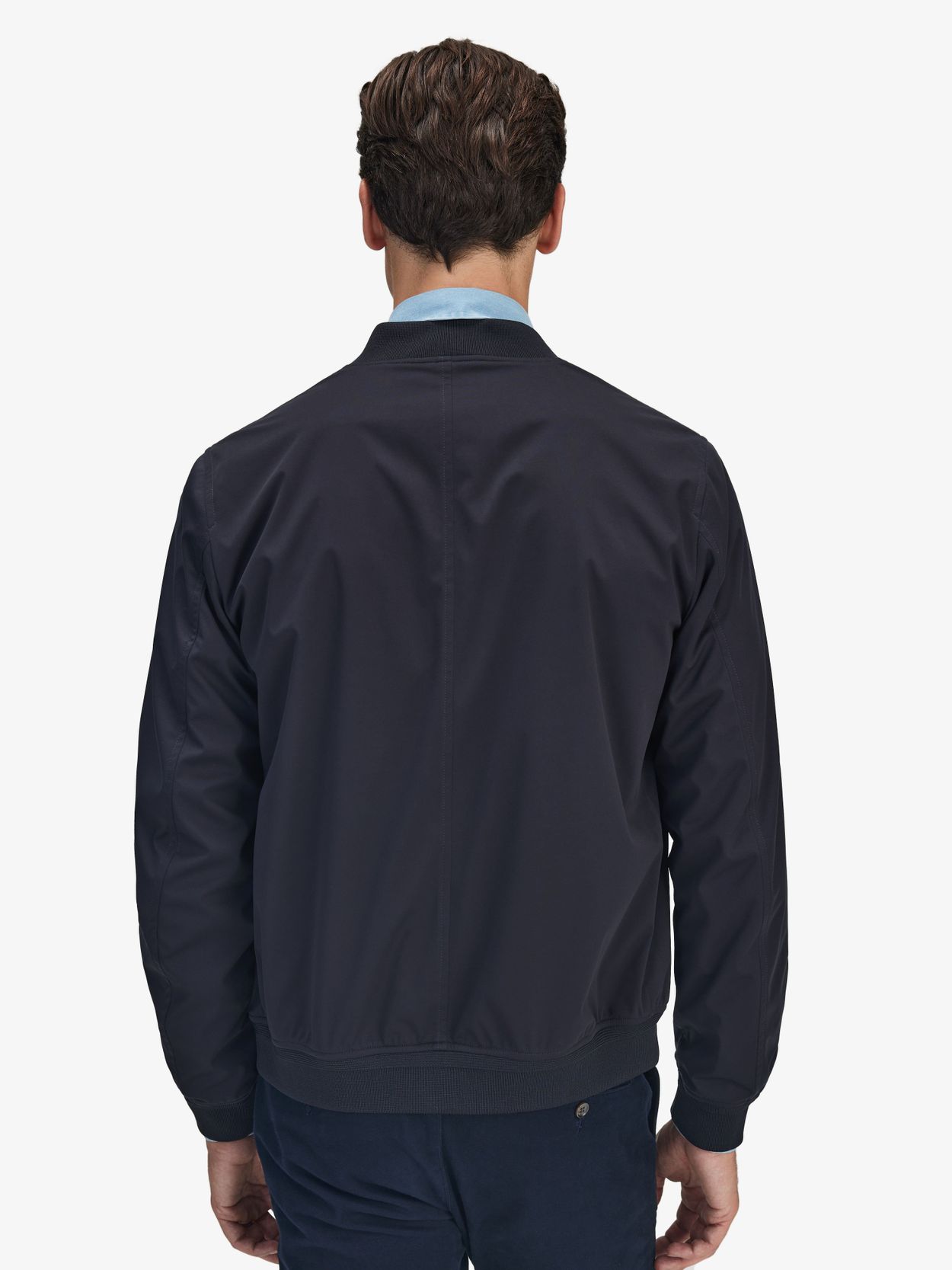 Dark navy sale bomber jacket