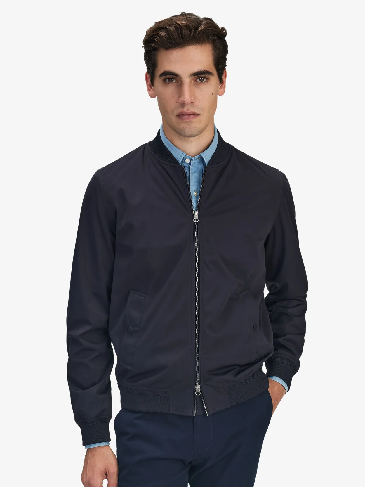 Dark grey bomber hot sale jacket mens