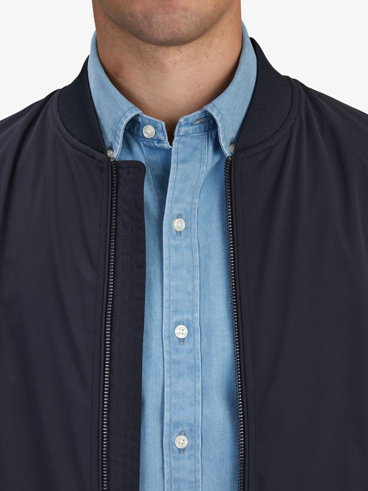 Dark blue clearance bomber jacket mens