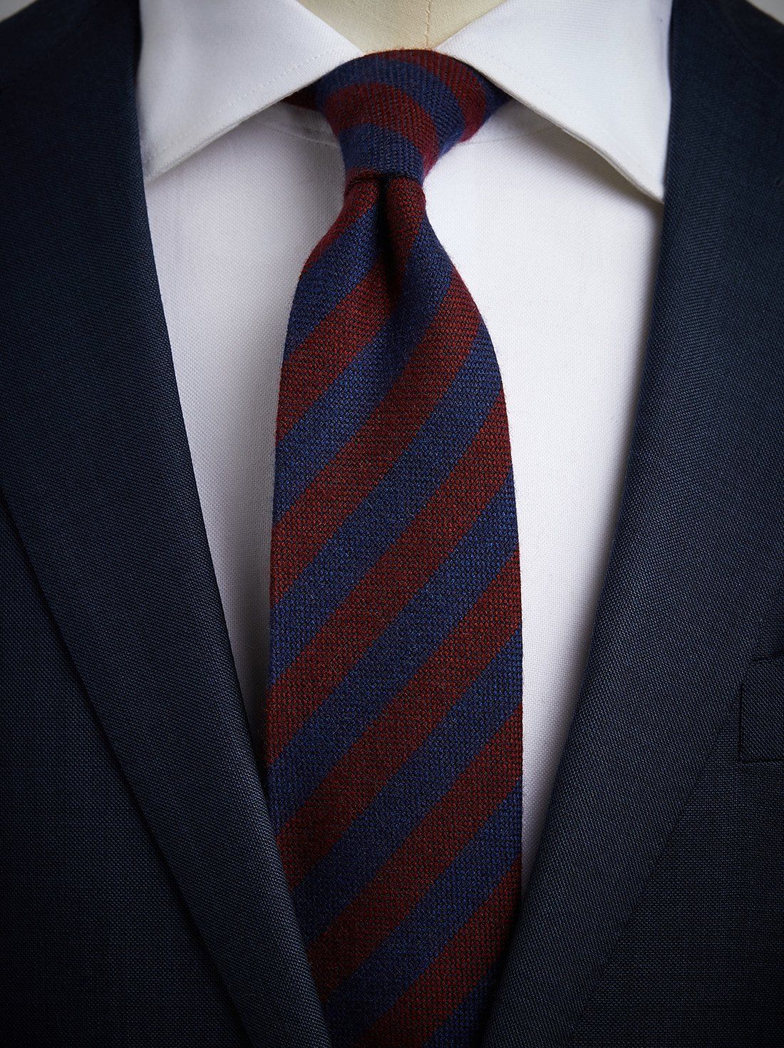 Blue & Red Cashmere Tie