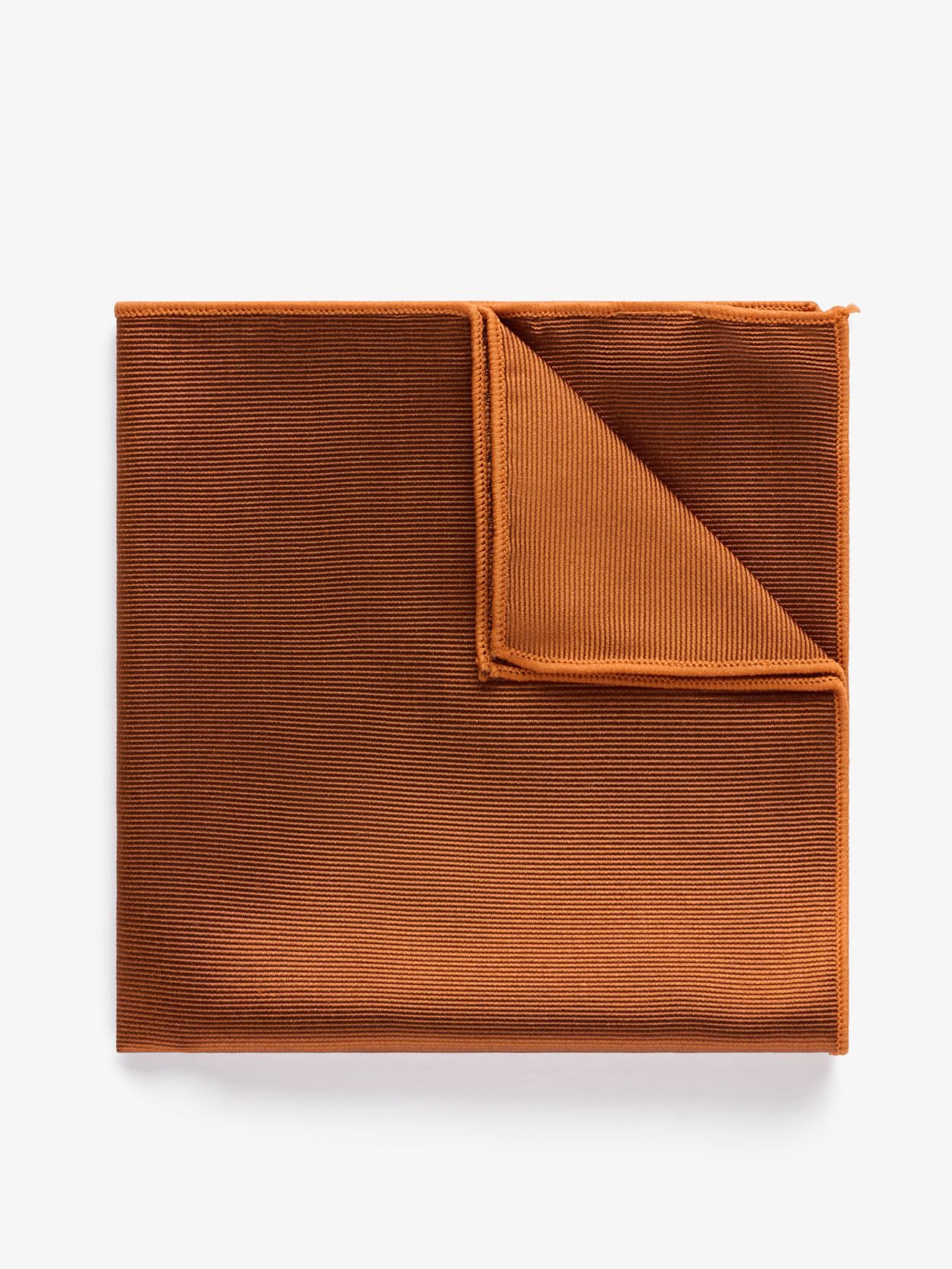 Terracotta Pocket Square Plain