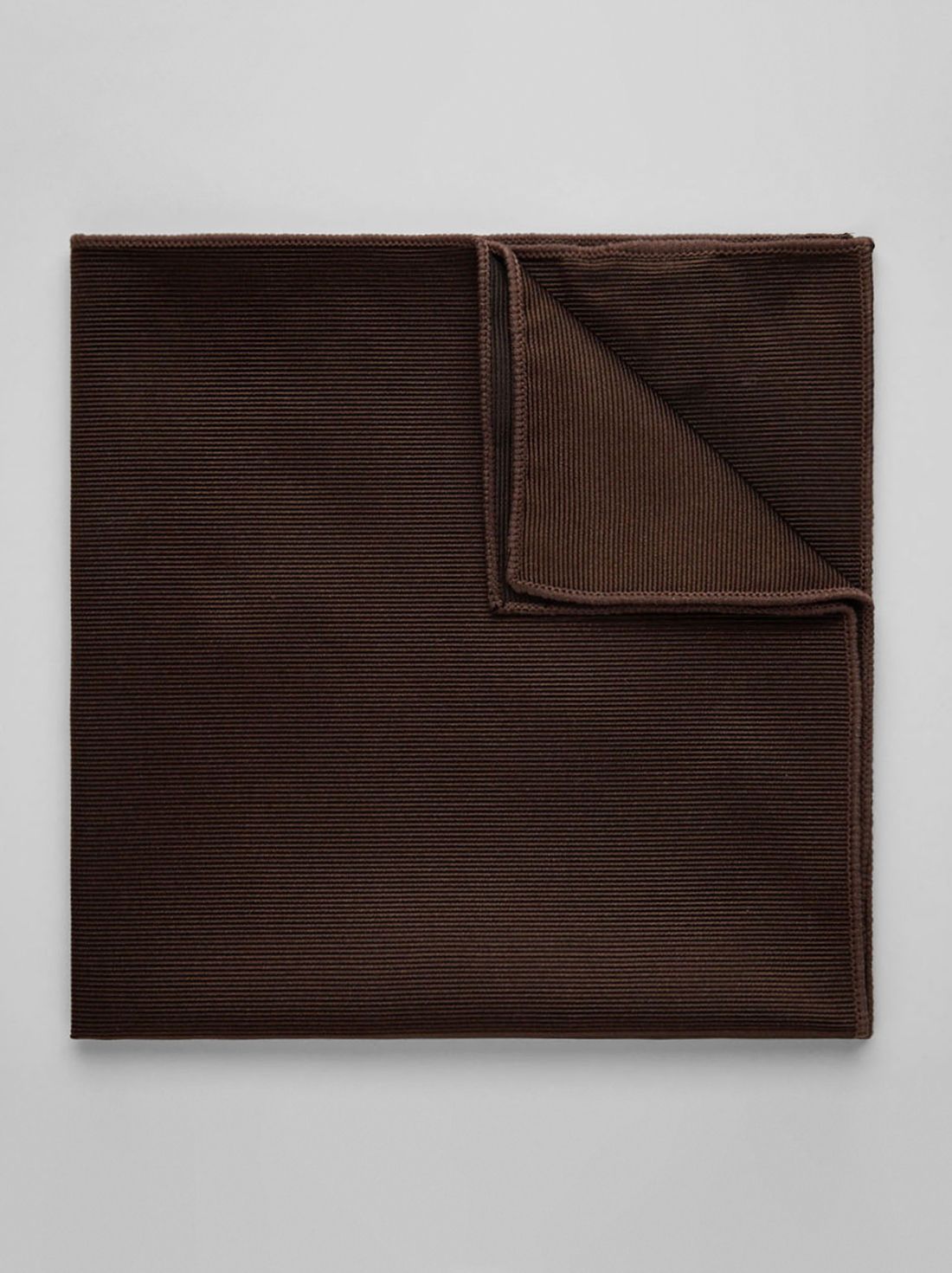 Brown Pocket Square Plain