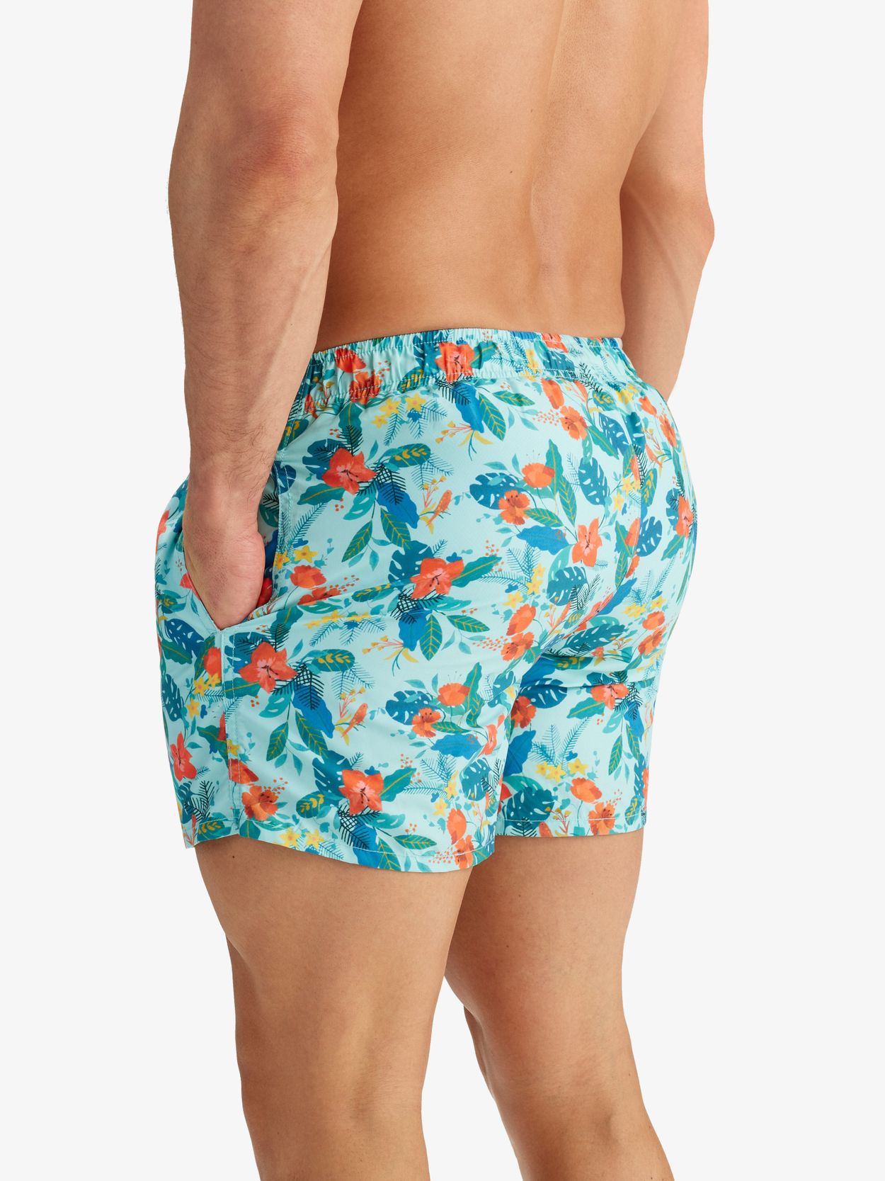 Mens turquoise hot sale swim shorts