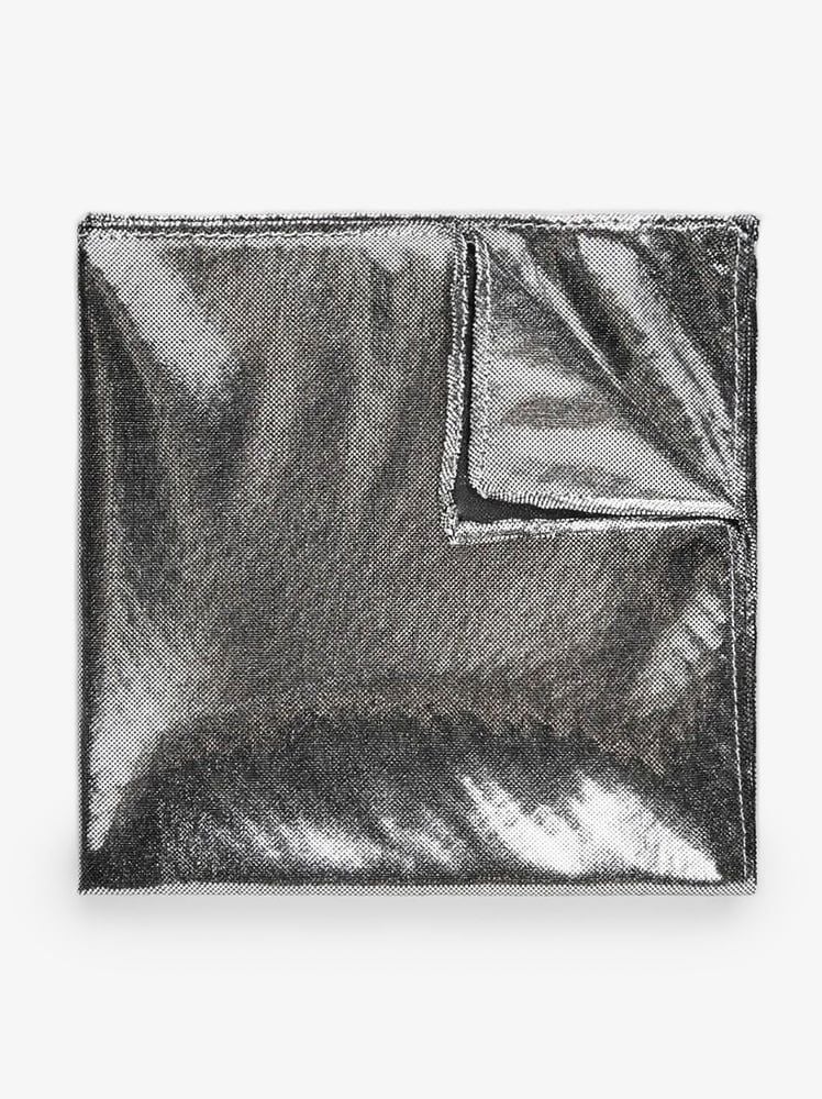 Silver Pocket Square Formal