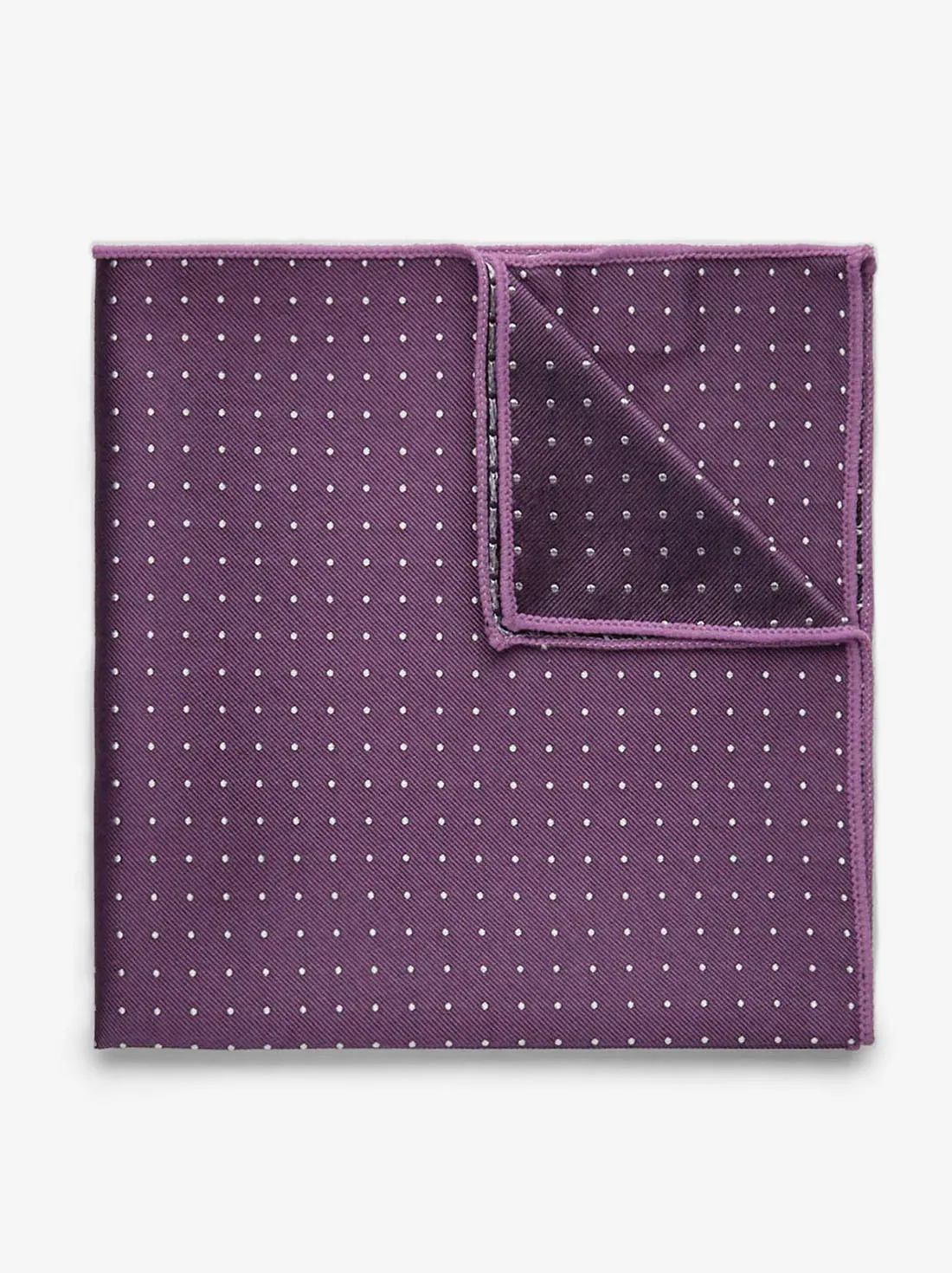 Purple Dot Pocket Square