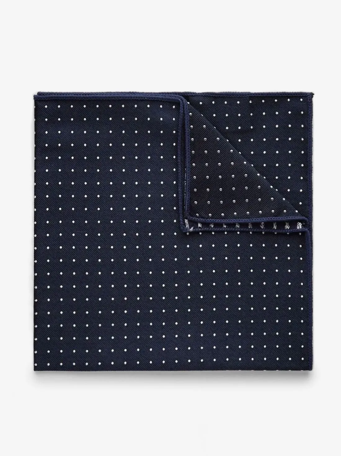 Cravate á pois bleu marine pour homme avec pochette de costume á pois bleu marine, cravates skinny bleu marine, mariage, bal de fin d'année et retour à la maison - Canada