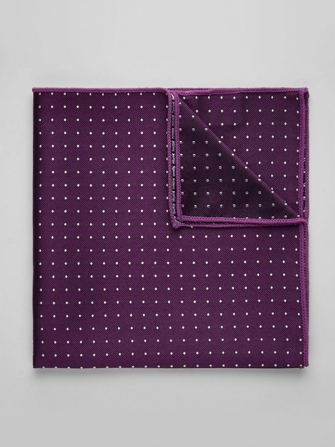 Dark Purple Dot Pocket Square