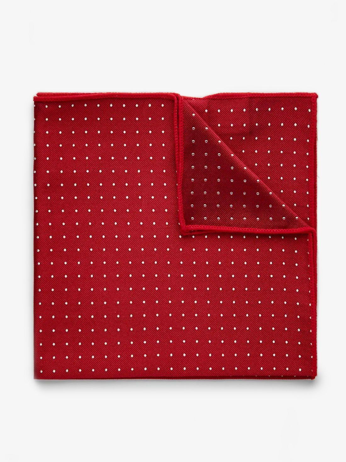 Red Dot Pocket Square