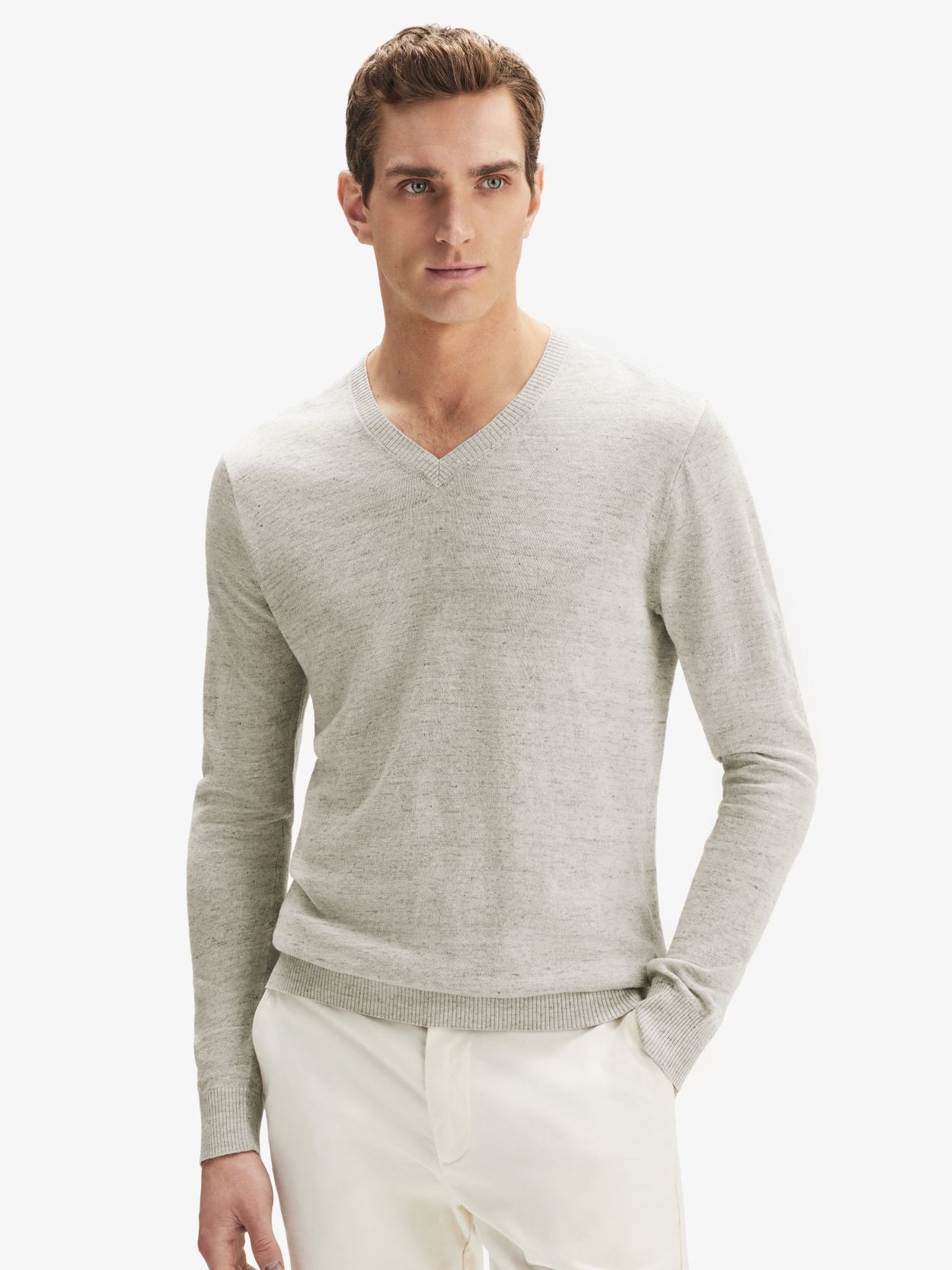 Light Grey Linen Sweater