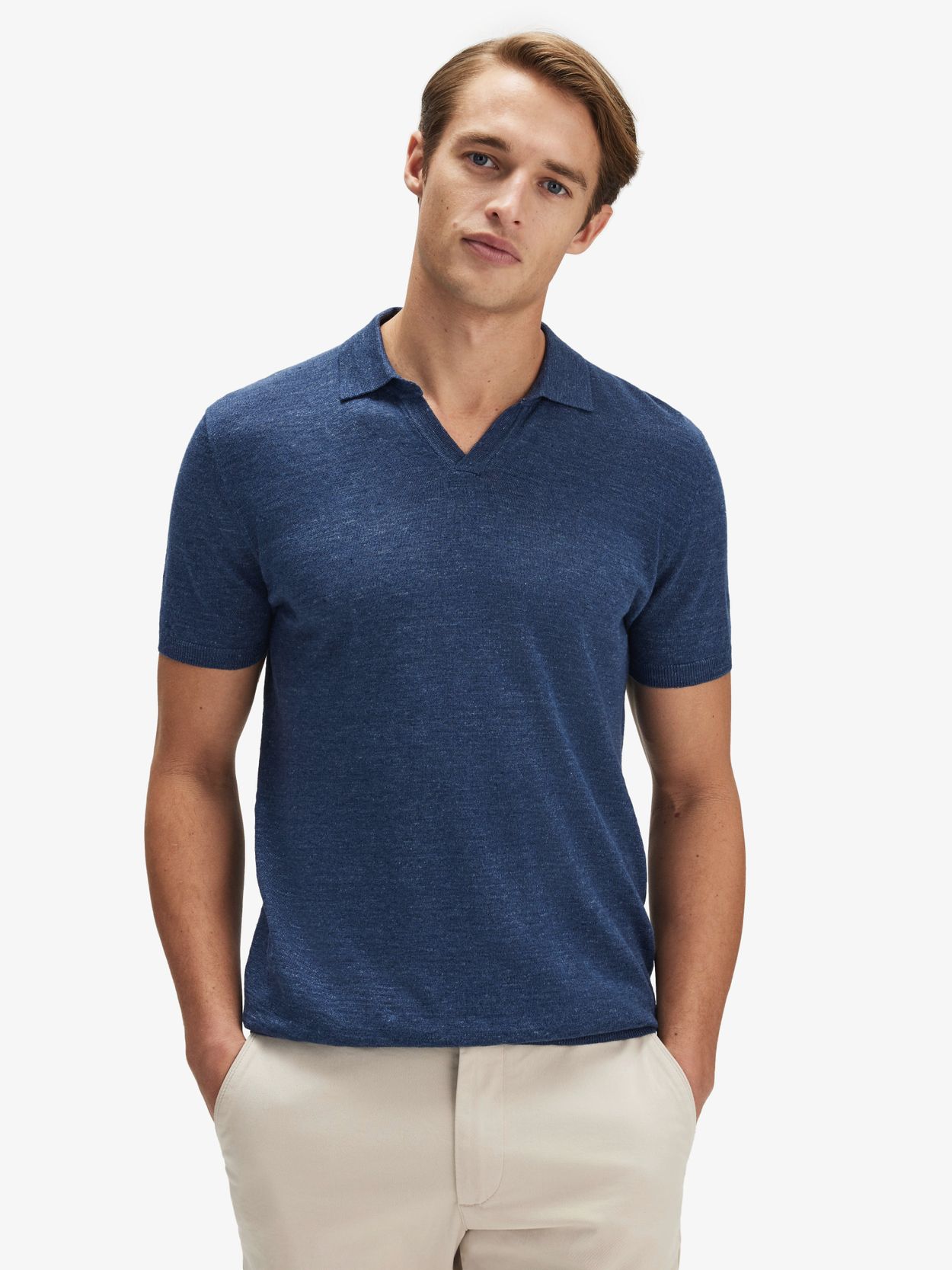 Blå Polo T-Shirt