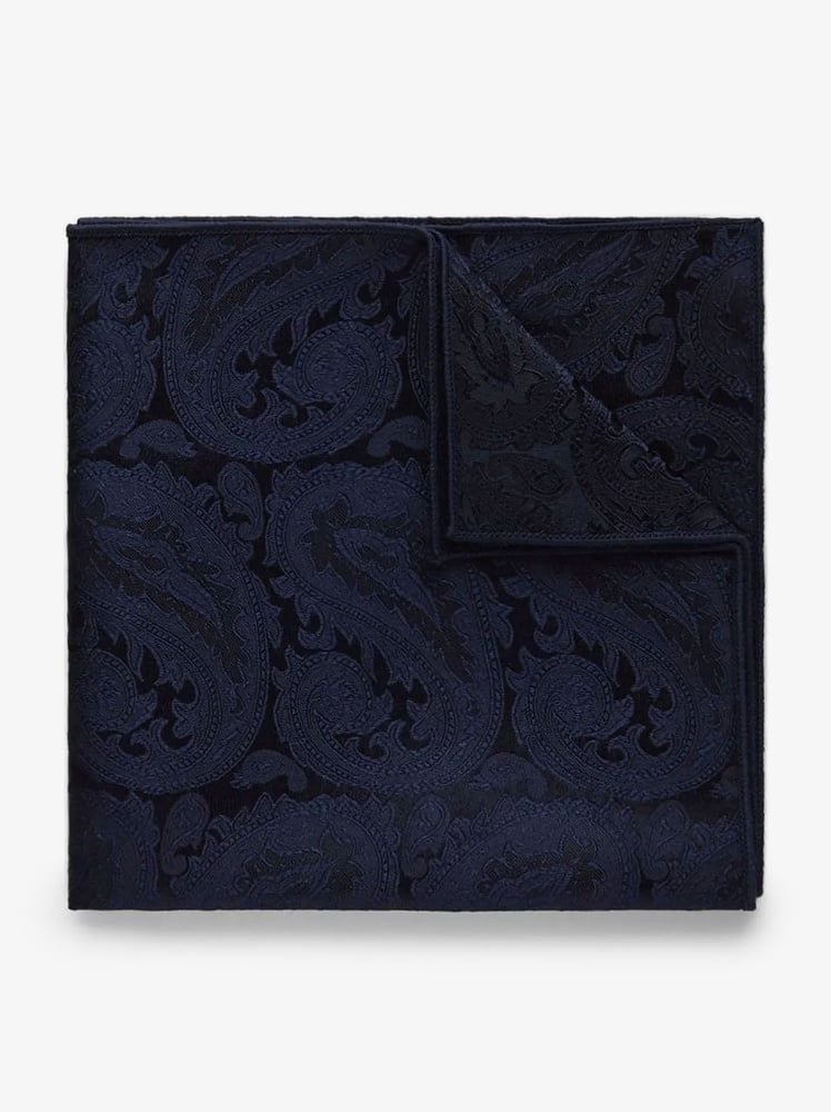 Dark Blue Pocket Square Formal