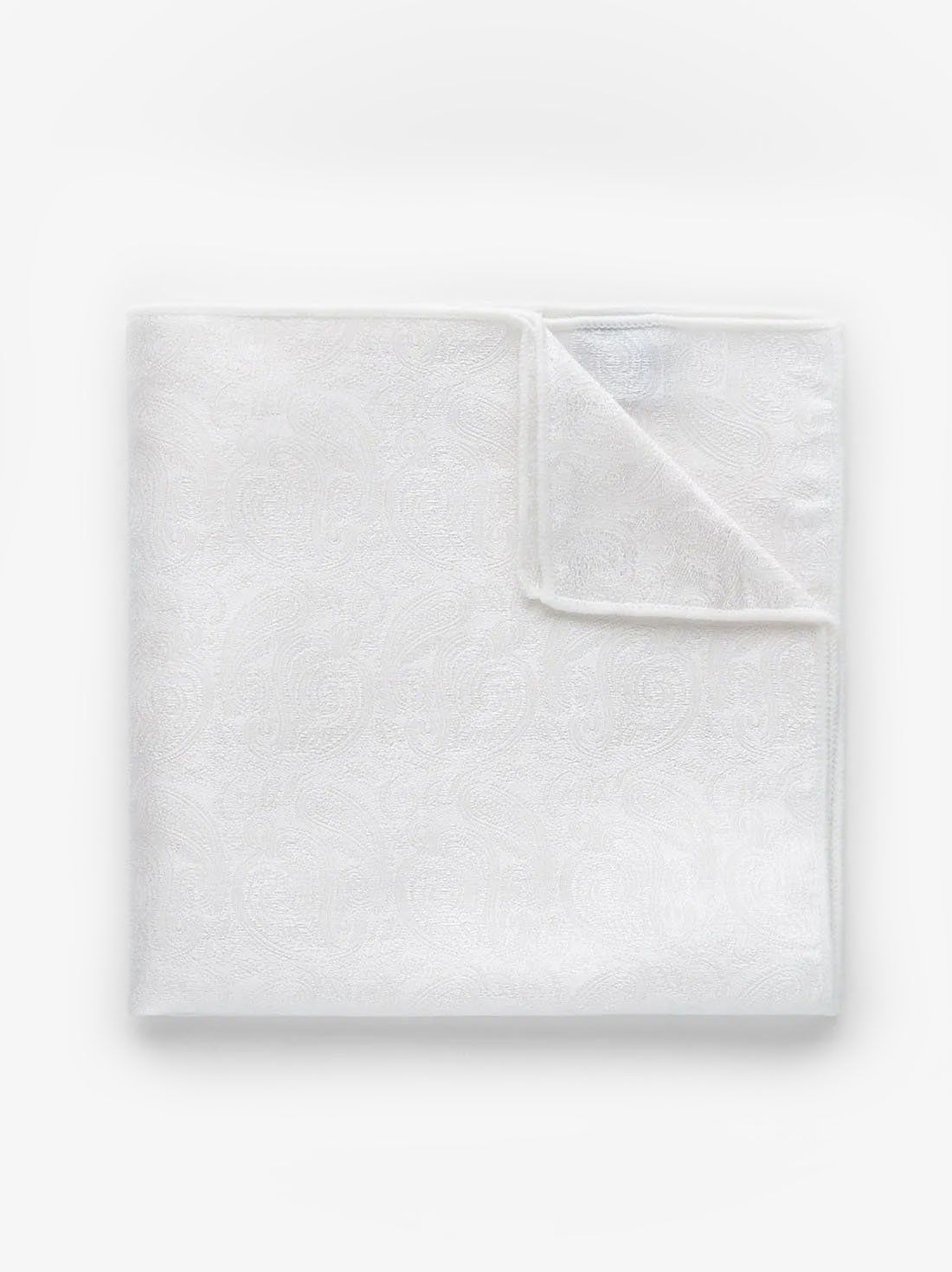 White Pocket Square Formal