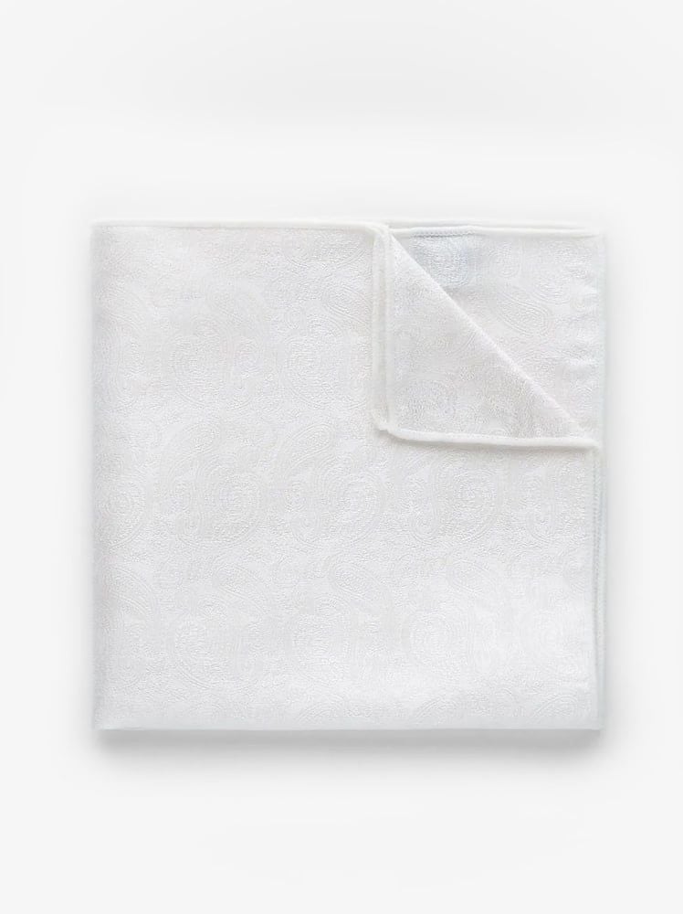White Pocket Square