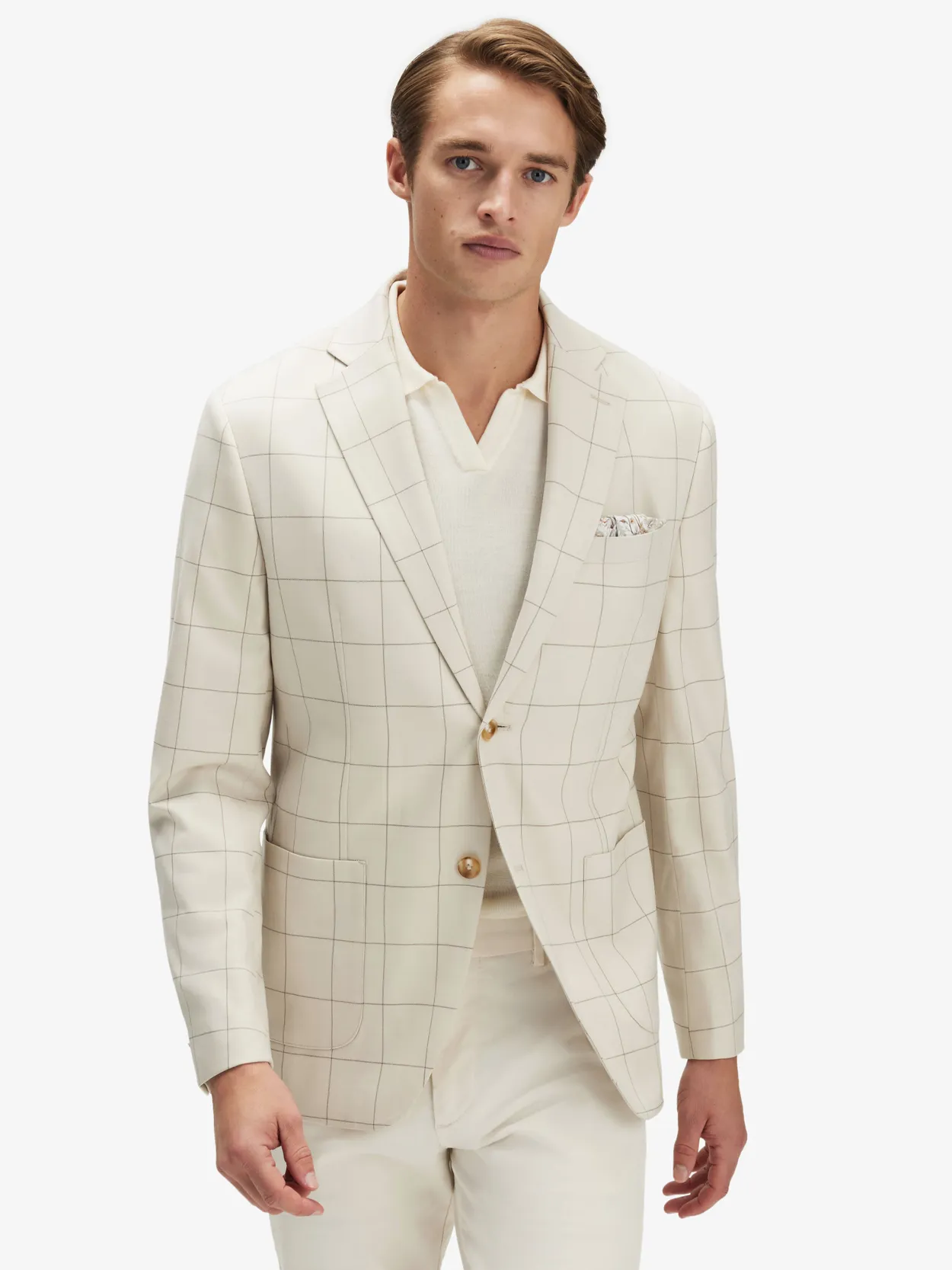 Off White Cashmere Wool Jacket Buy online John Henric