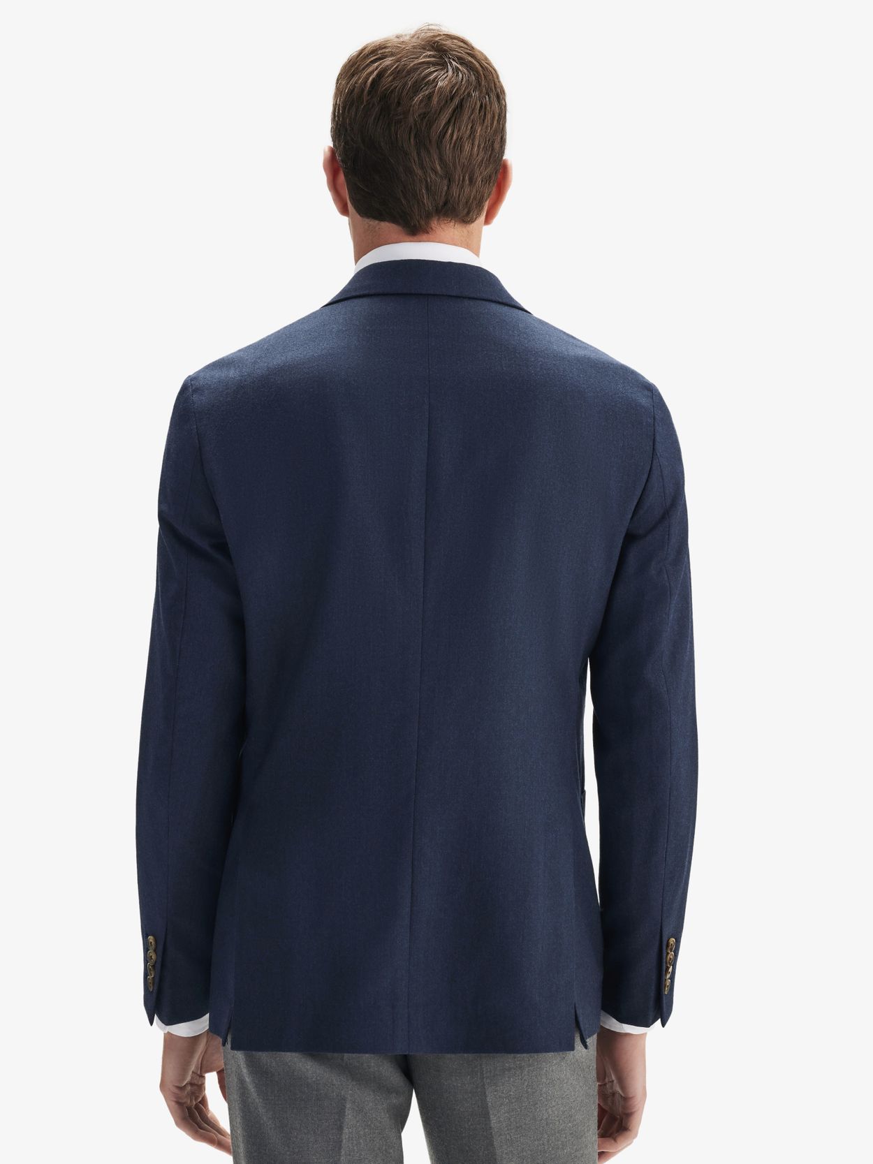 Dark Blue Cashmere Wool Jacket