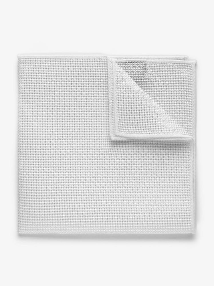 Pochette De Costume En Soie Crème/blanc Ecru - Accessoire Smoking Neuf Sans étiquette
