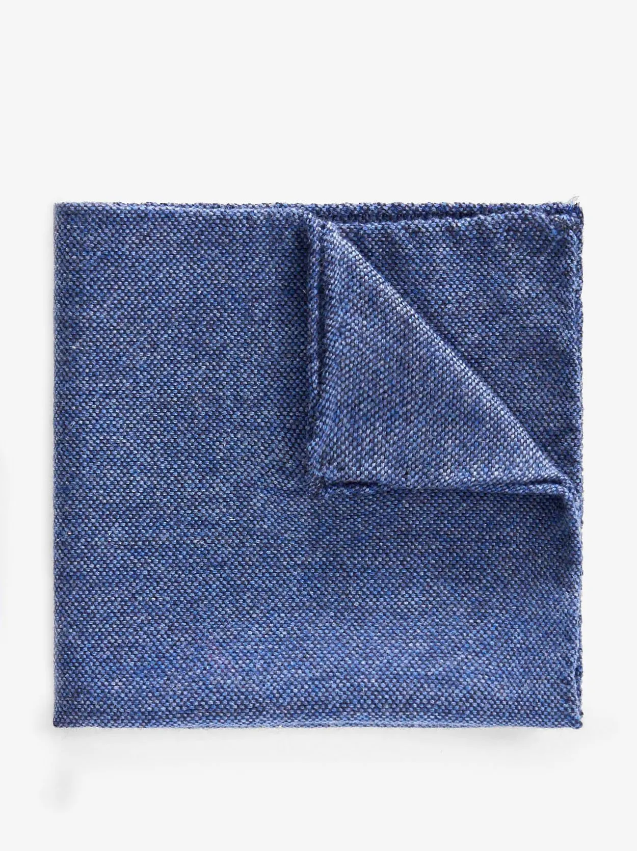 Blue Cashmere Pocket Square