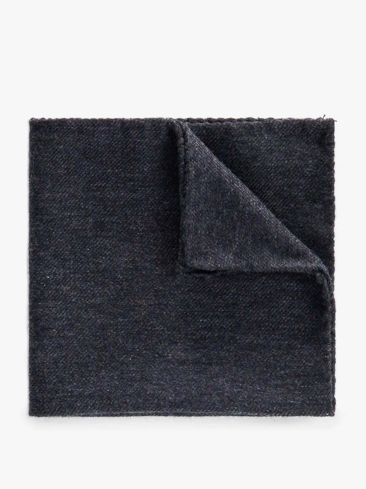Dark Grey Cashmere Pocket Square