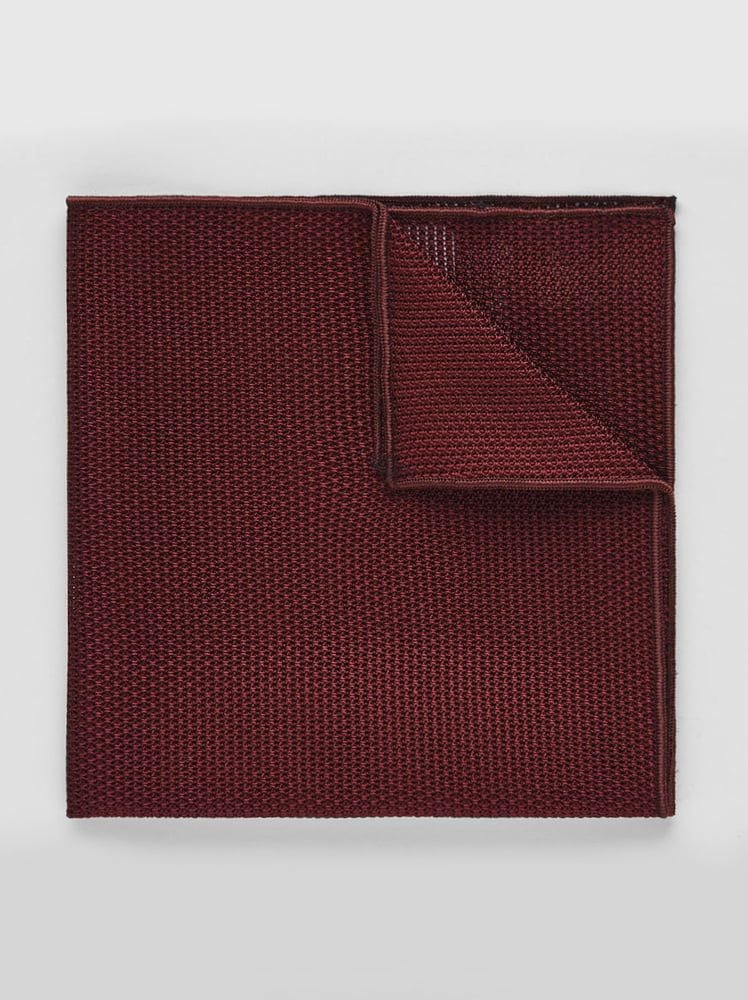 Burgundy Grenadine Pocket Square