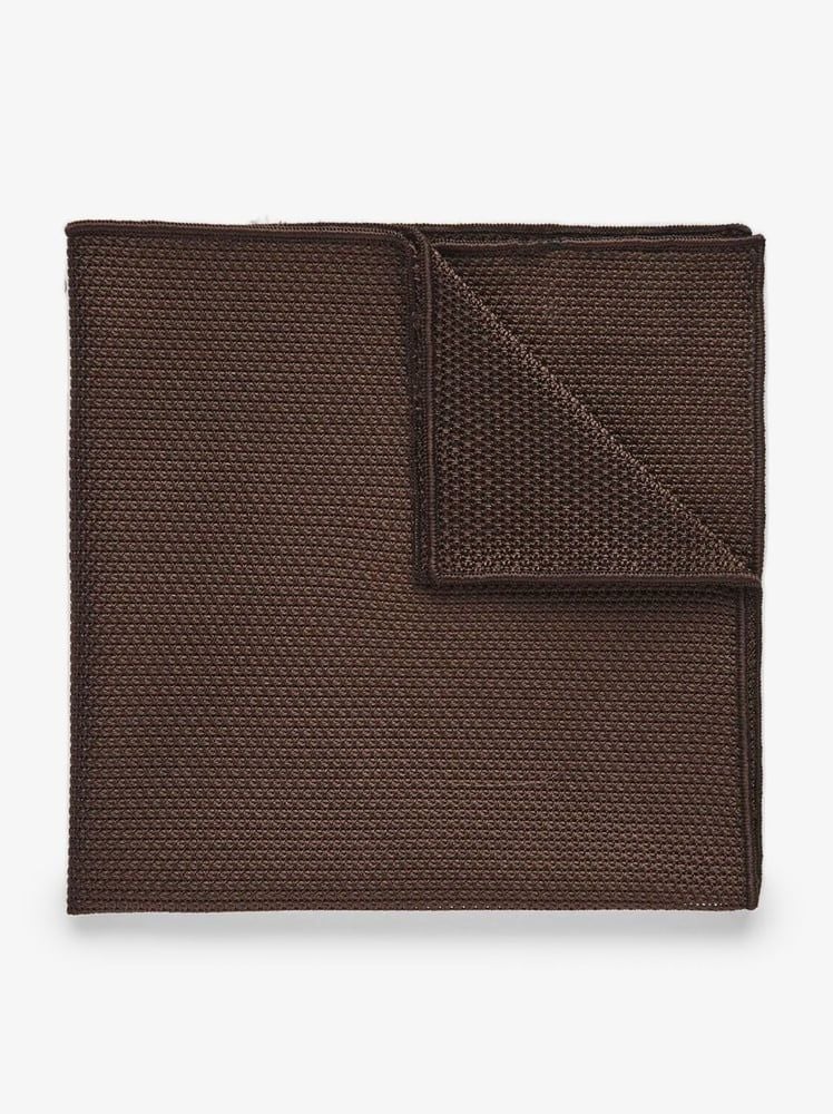 Brown Grenadine Pocket Square